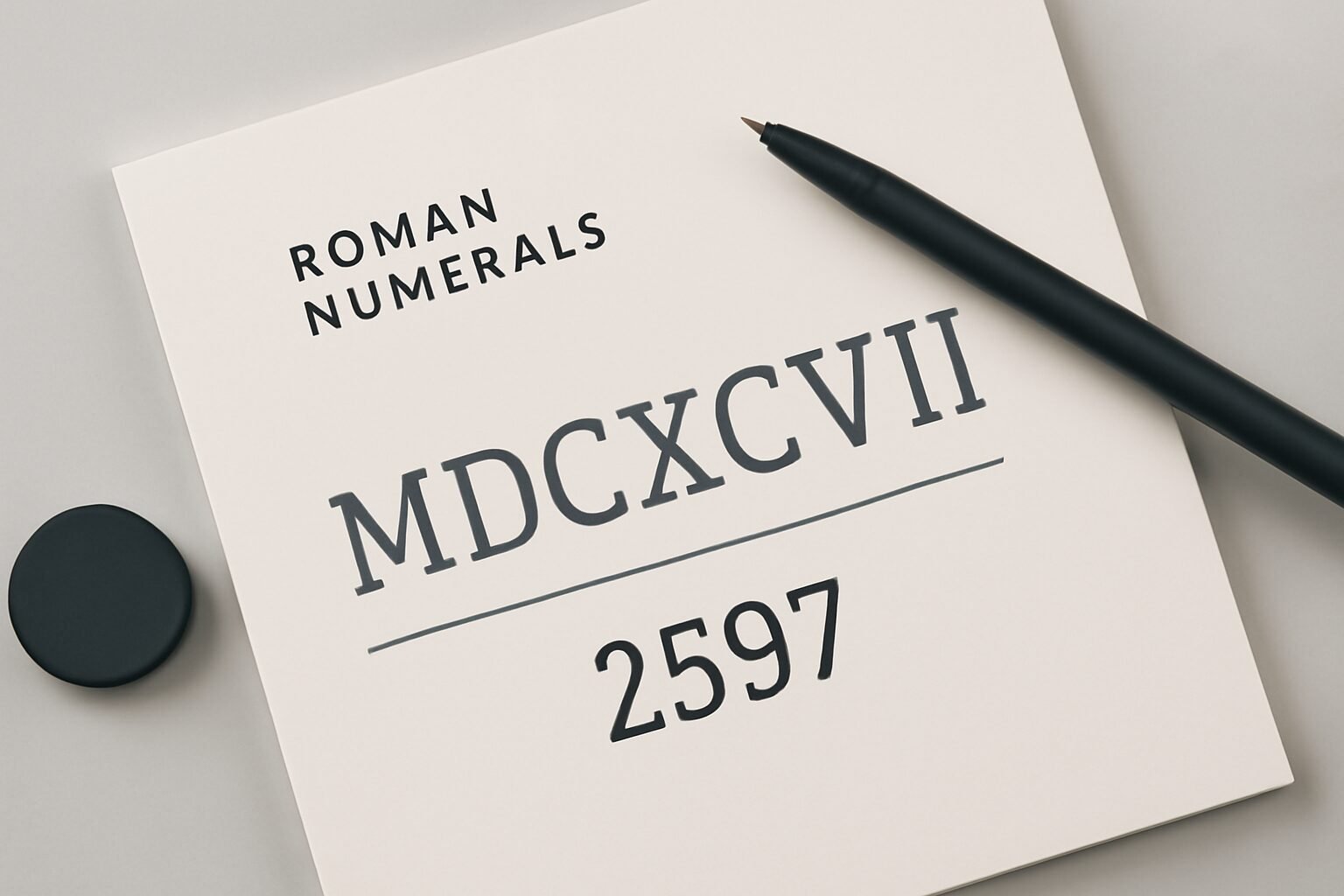 Roman Numerals: 2597