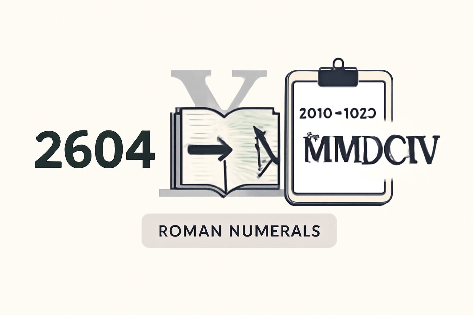 Roman Numerals: 2604