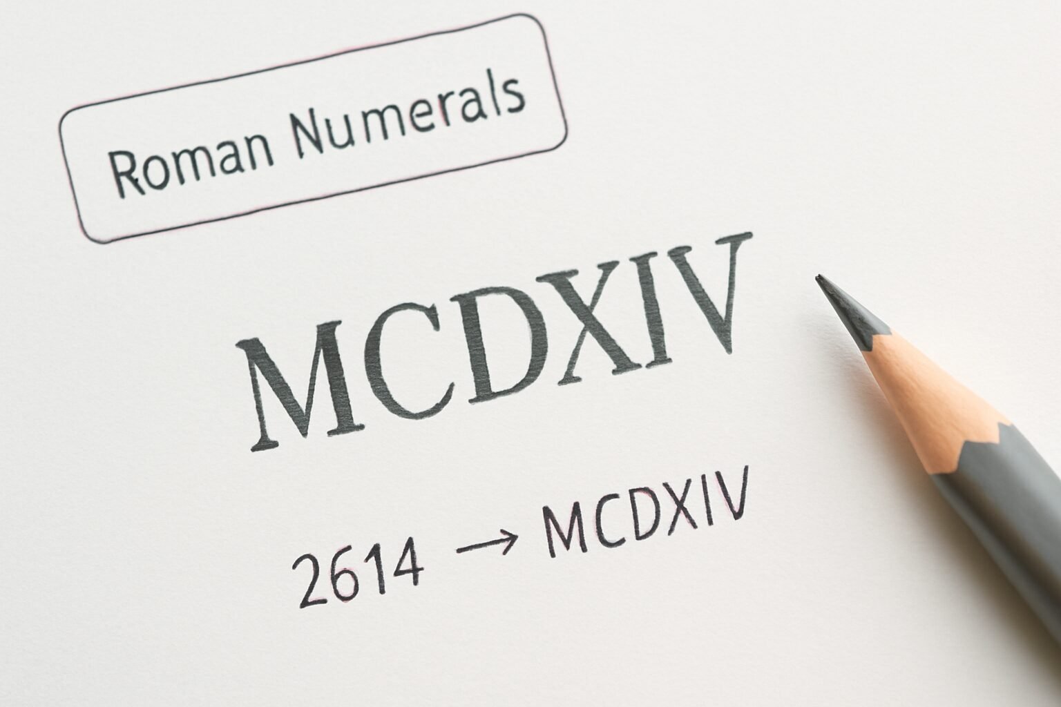 Roman Numerals: 2614