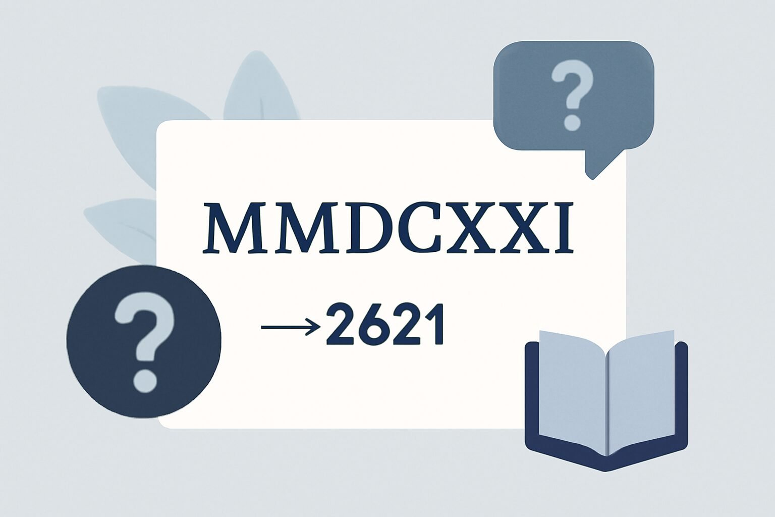 Roman Numerals: 2621
