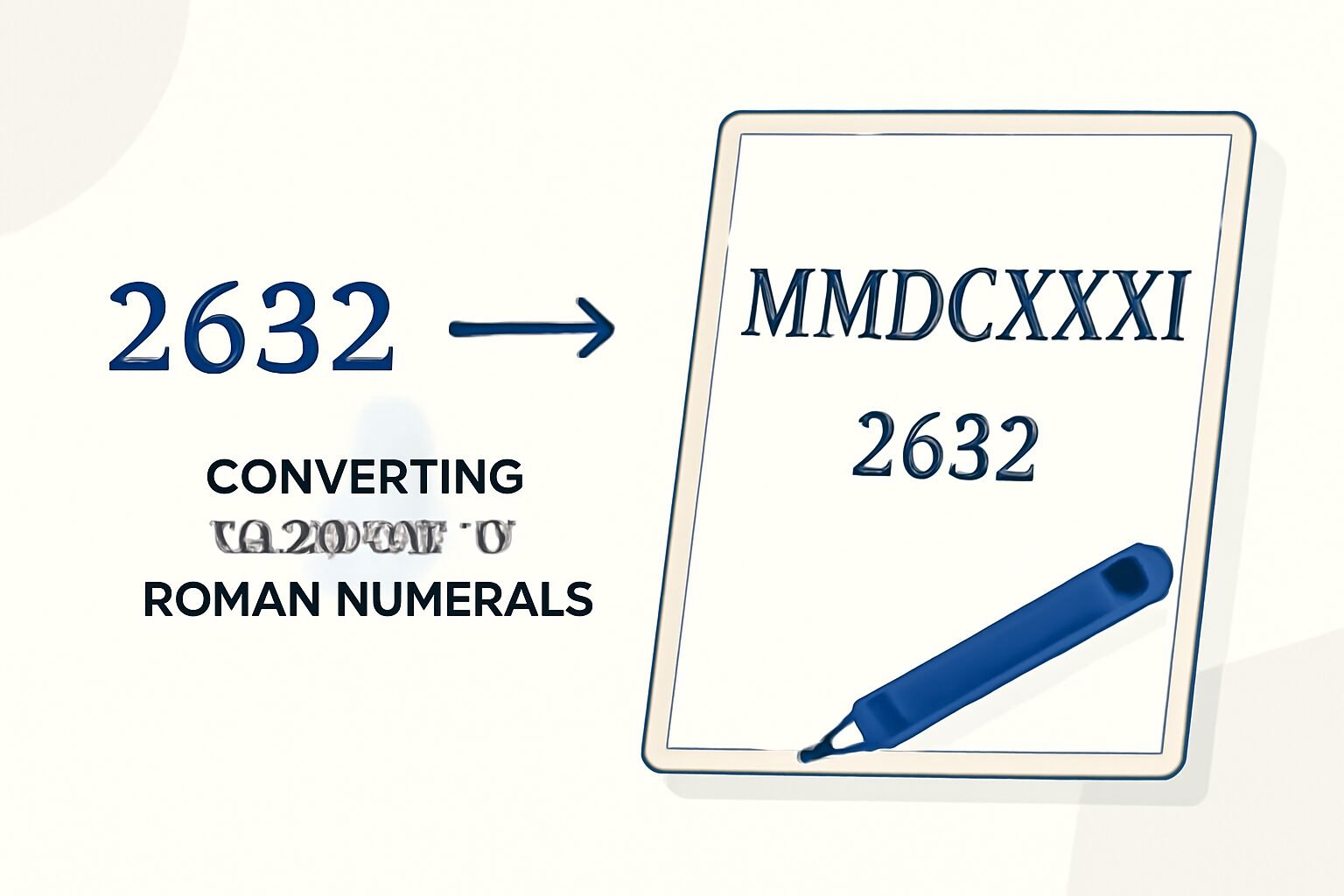 Roman Numerals: 2632