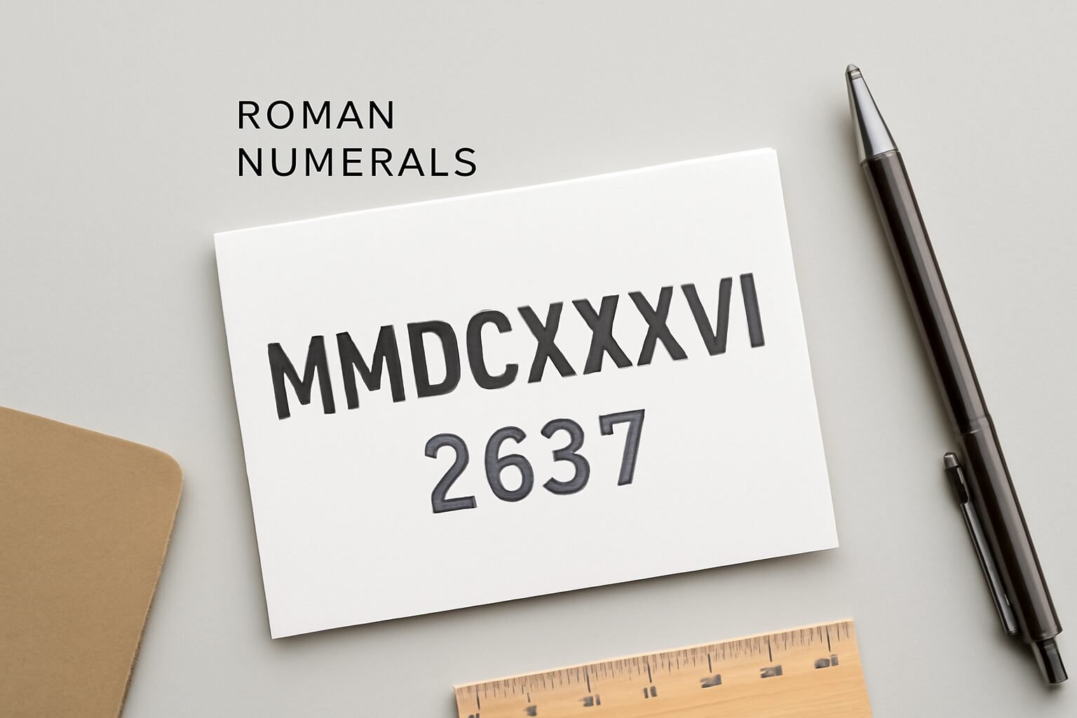 Roman Numerals: 2637