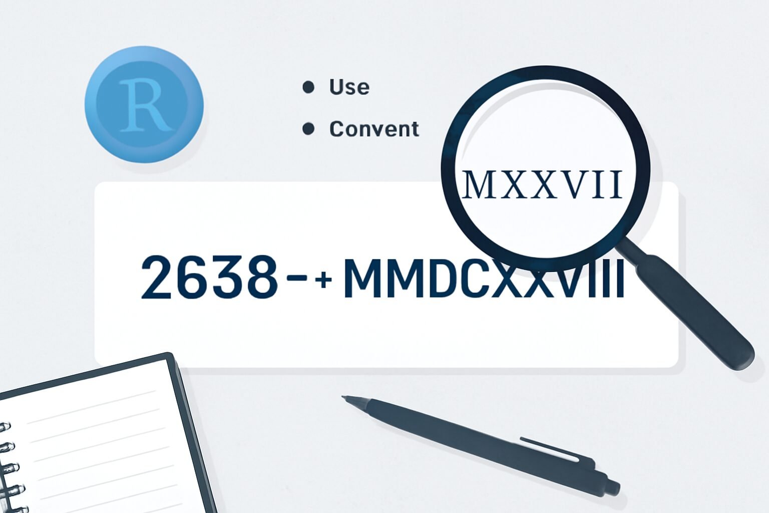 Roman Numerals: 2638