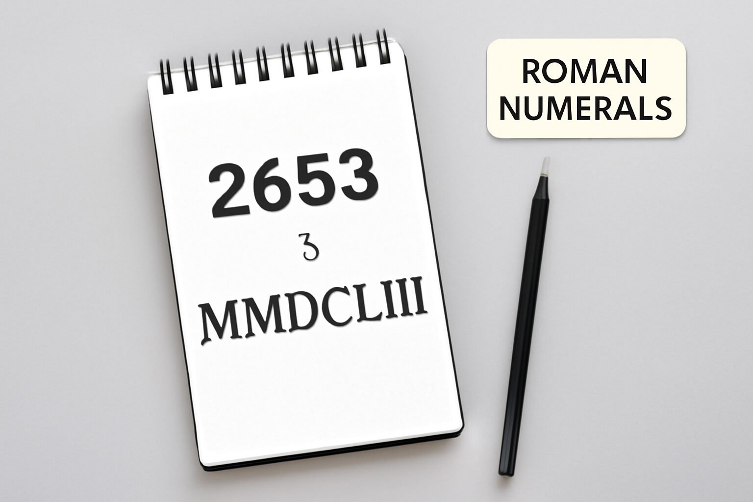 Roman Numerals: 2653