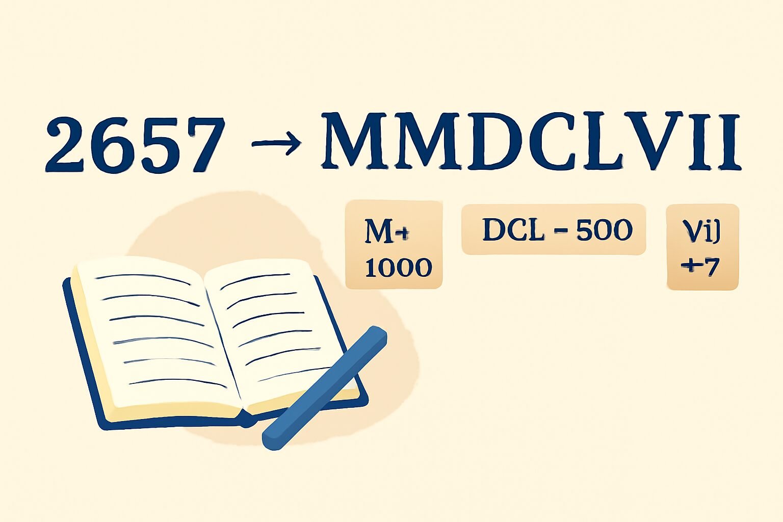 Roman Numerals: 2657