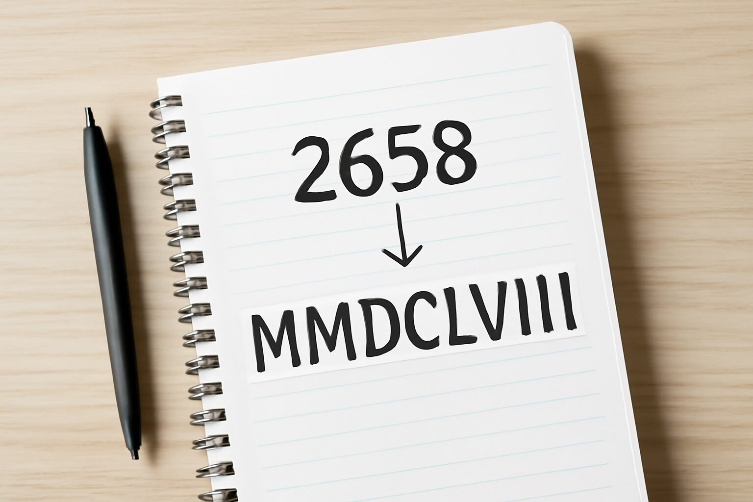 Roman Numerals: 2658