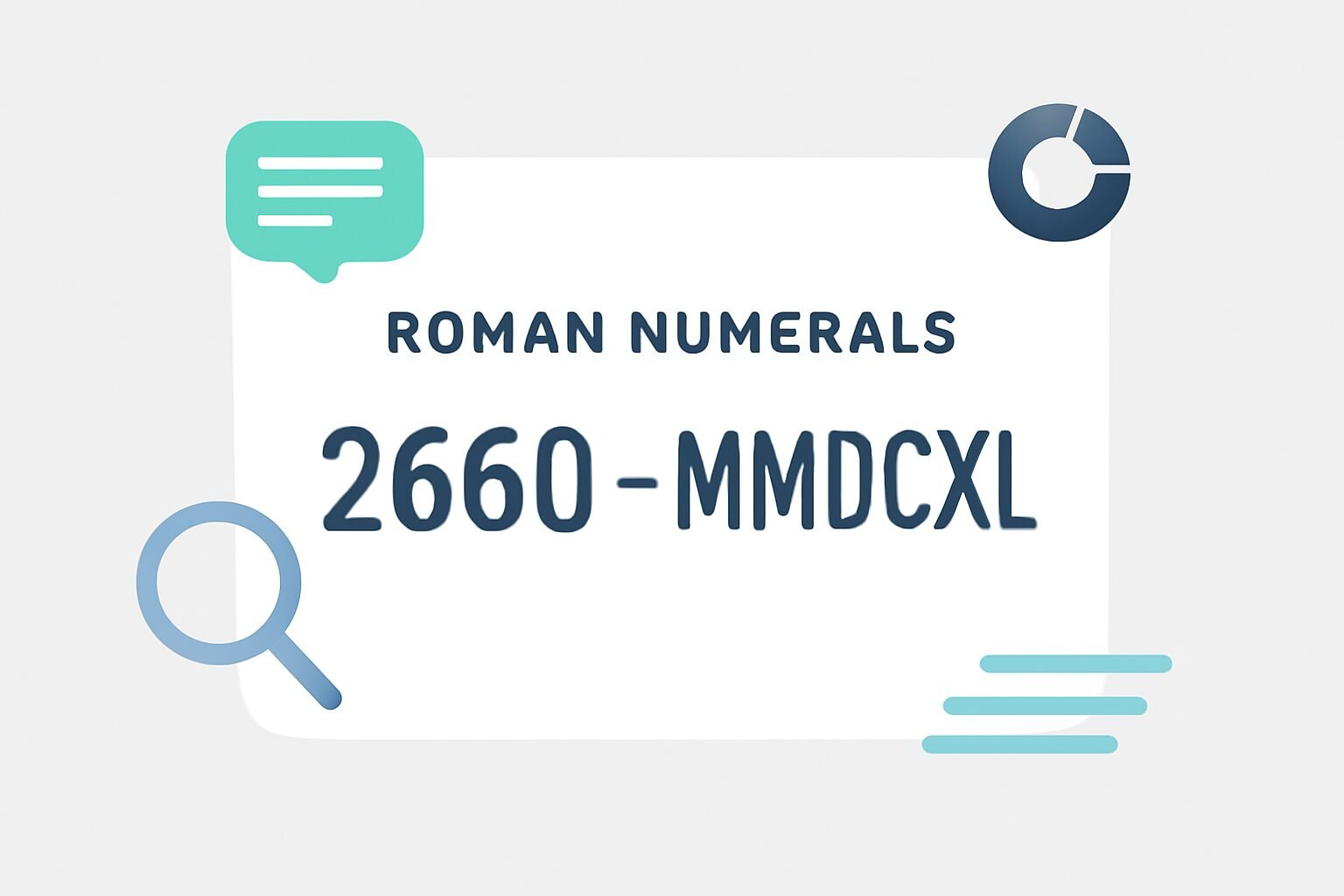 Roman Numerals: 2660