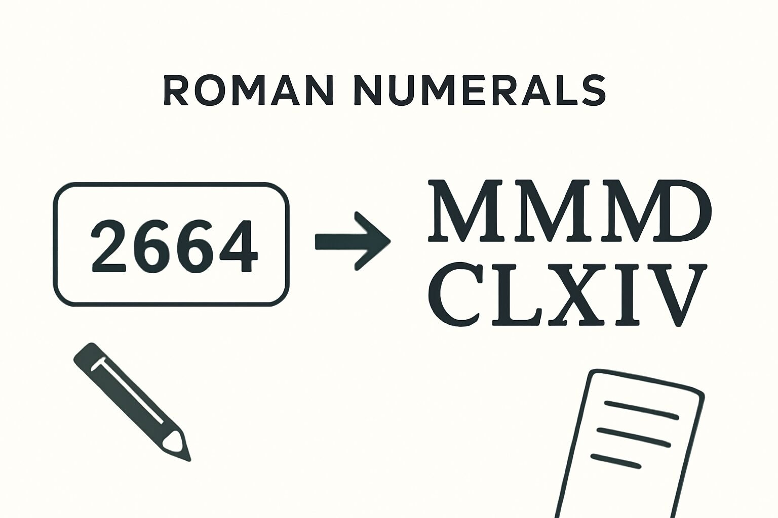 Roman Numerals: 2664