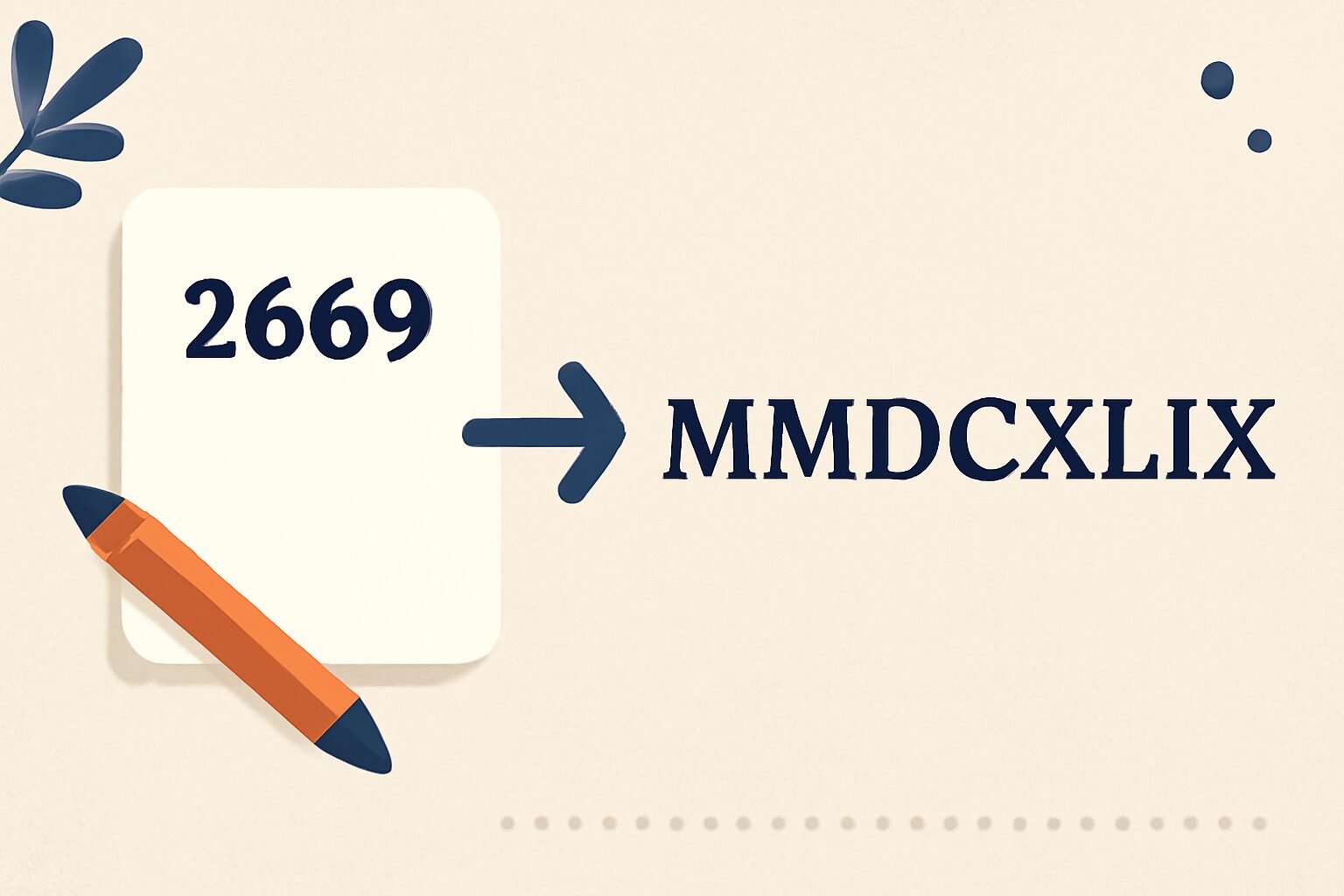 Roman Numerals: 2669
