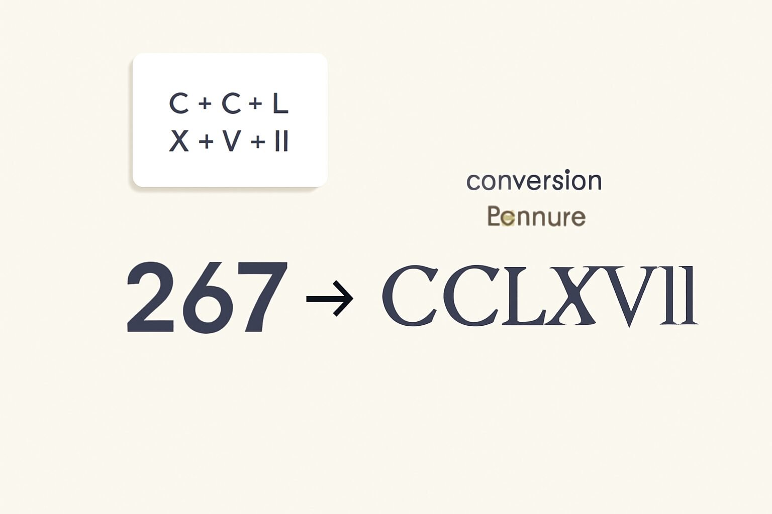 Roman Numerals: 267