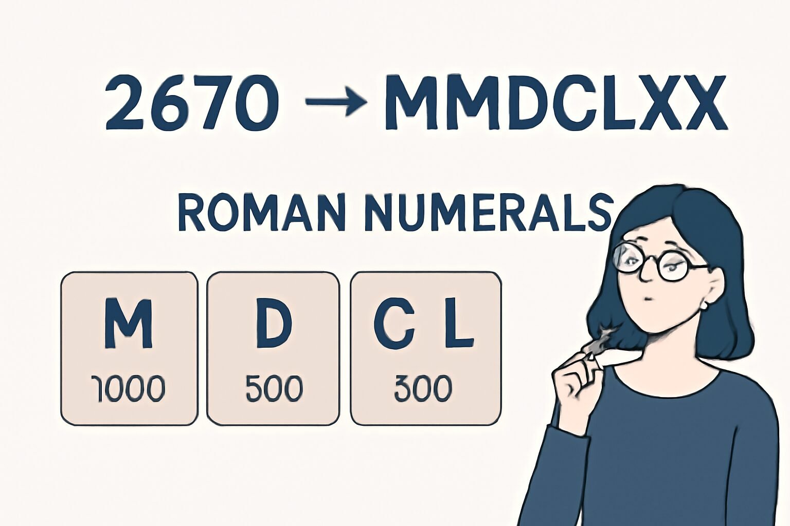 Roman Numerals: 2670