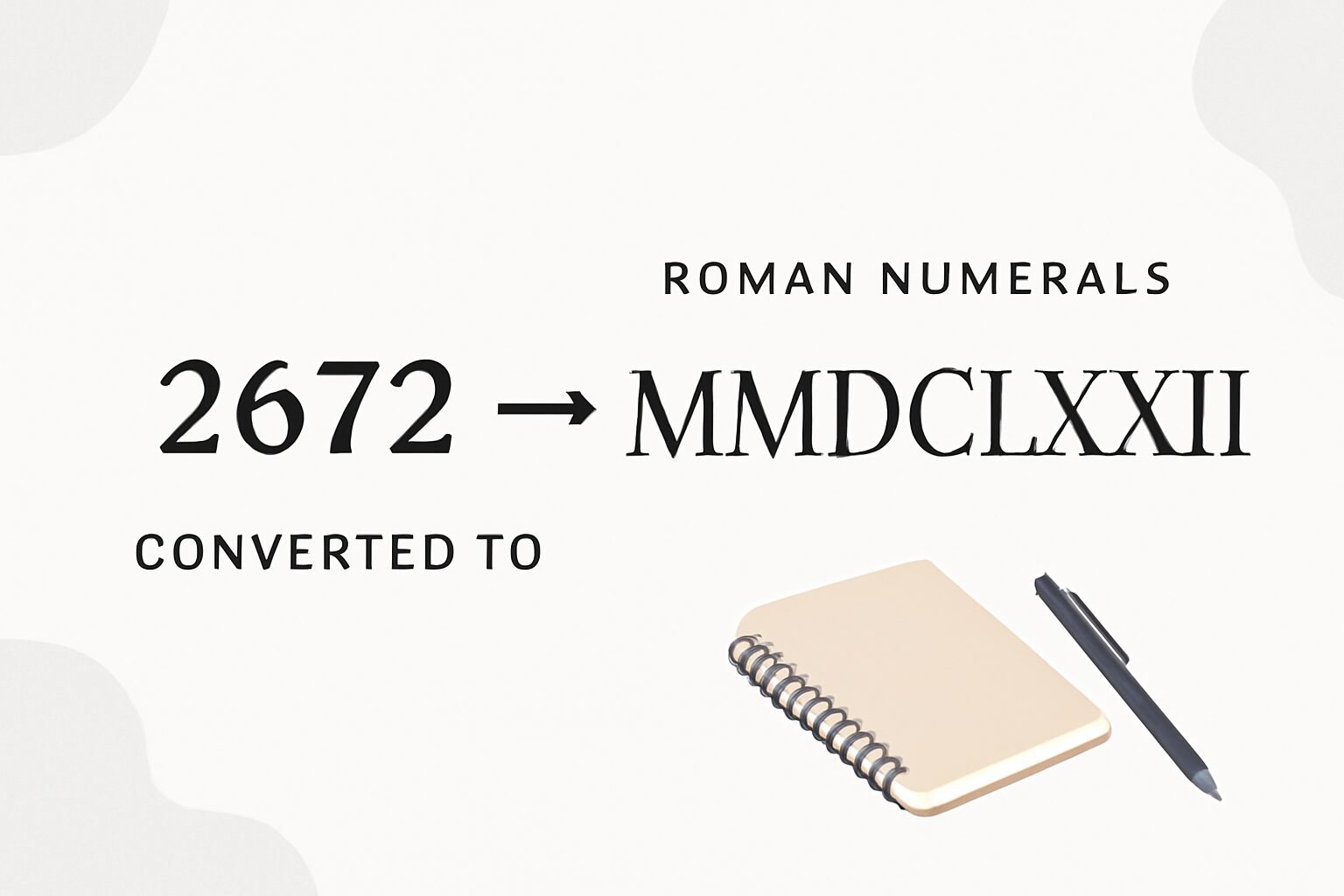Roman Numerals: 2672