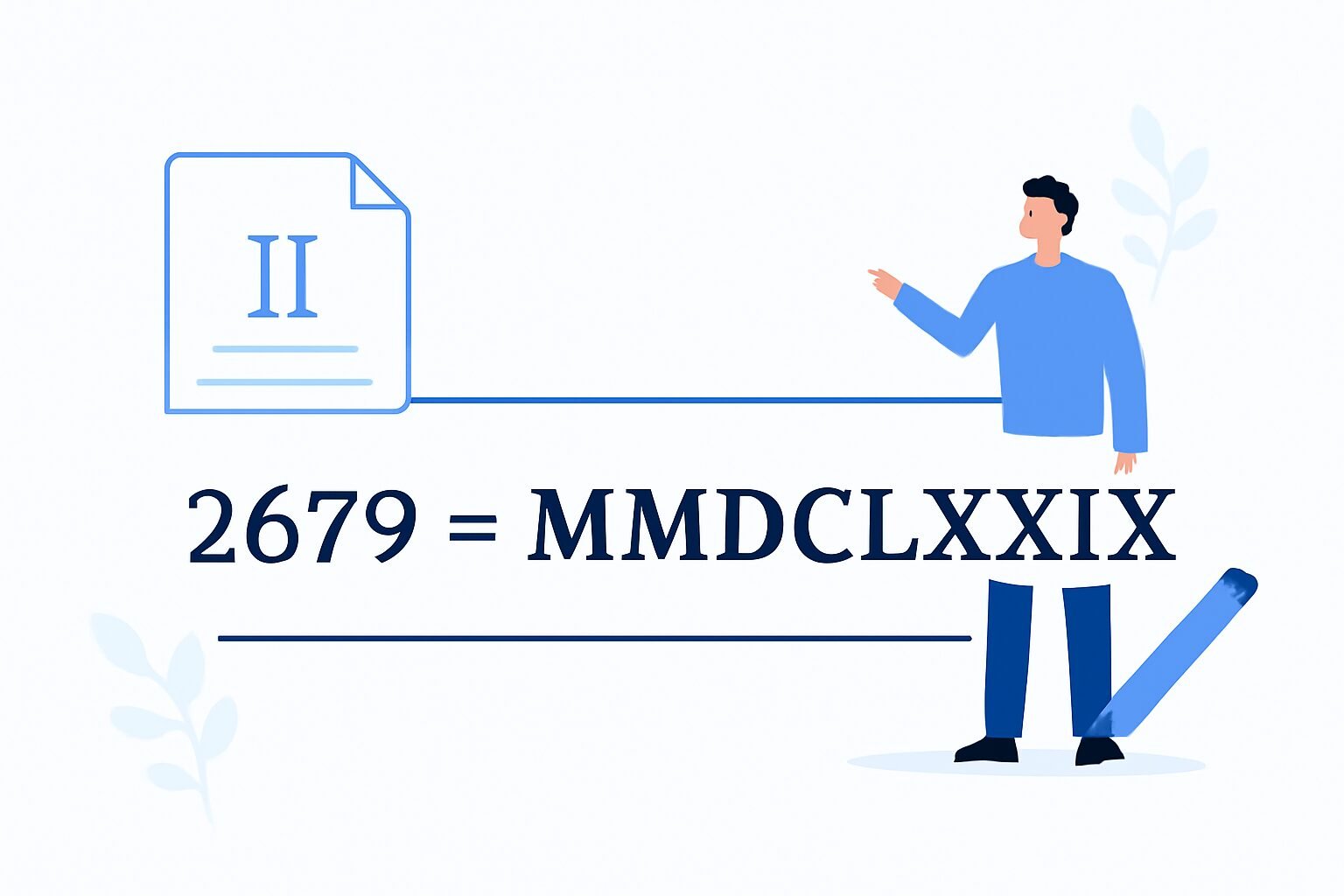 Roman Numerals: 2679