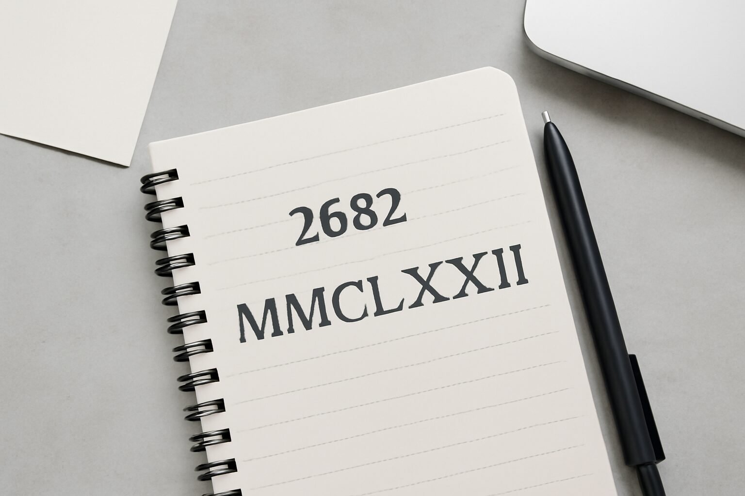 Roman Numerals: 2682