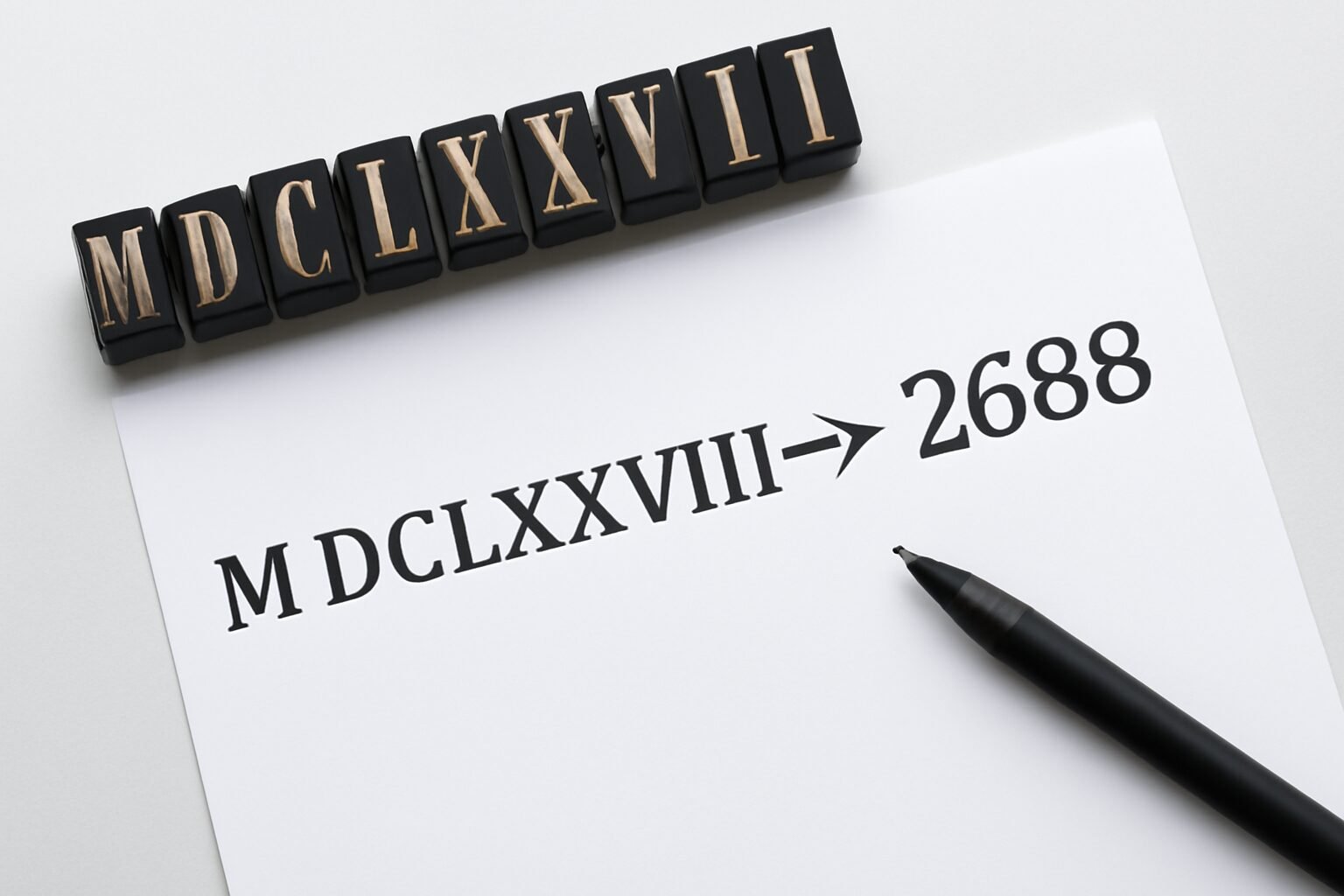 Roman Numerals: 2688