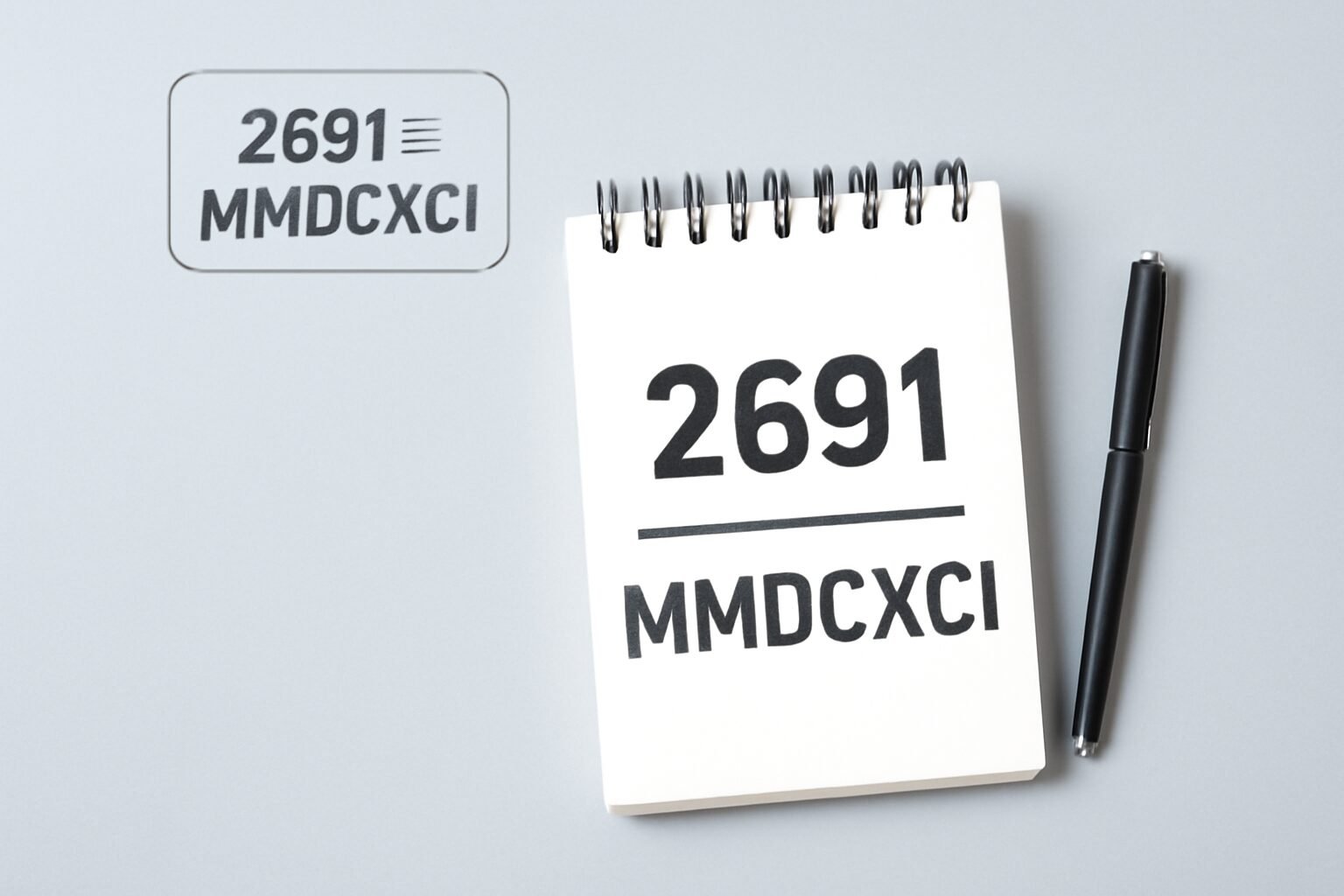 Roman Numerals: 2691