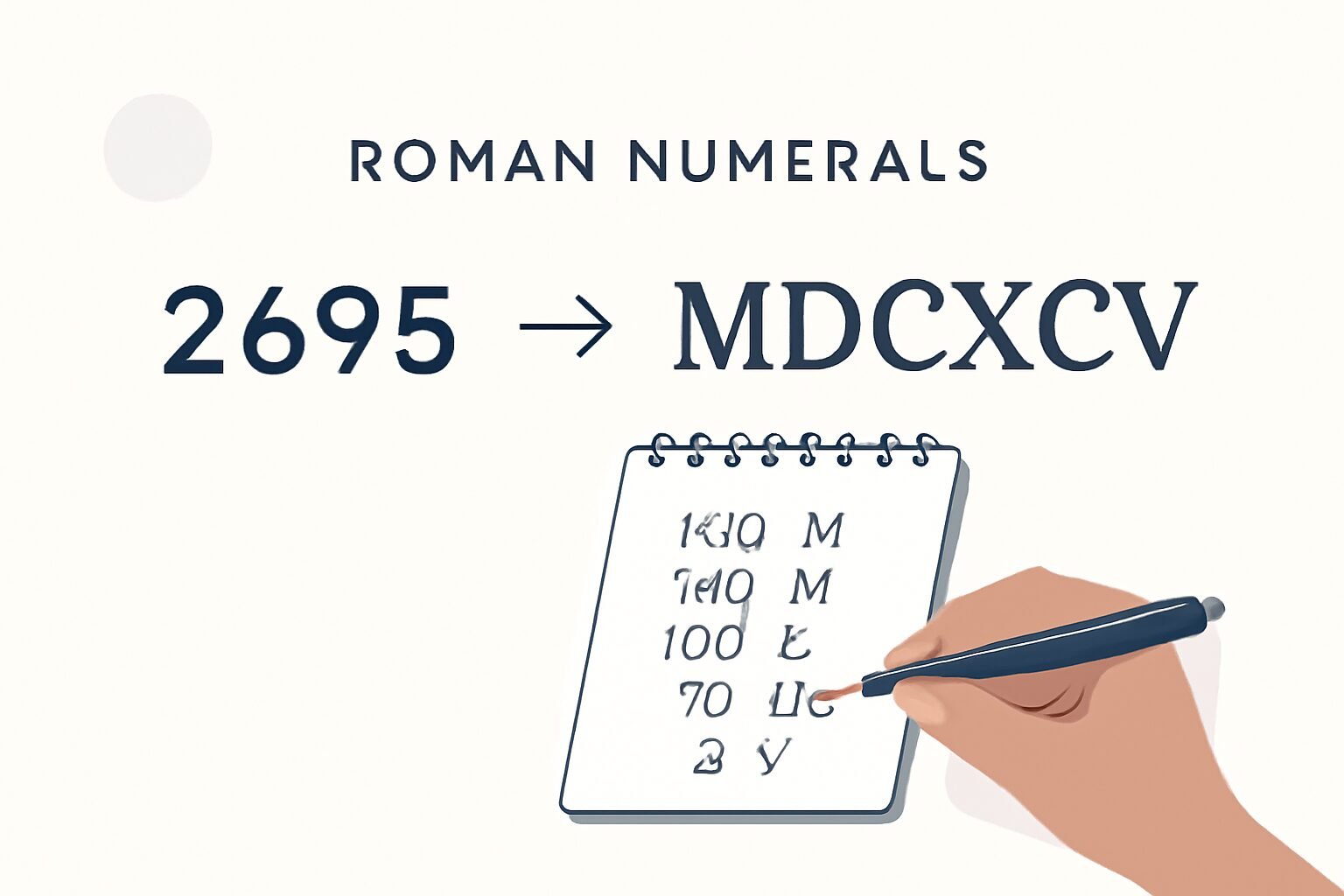 Roman Numerals: 2695