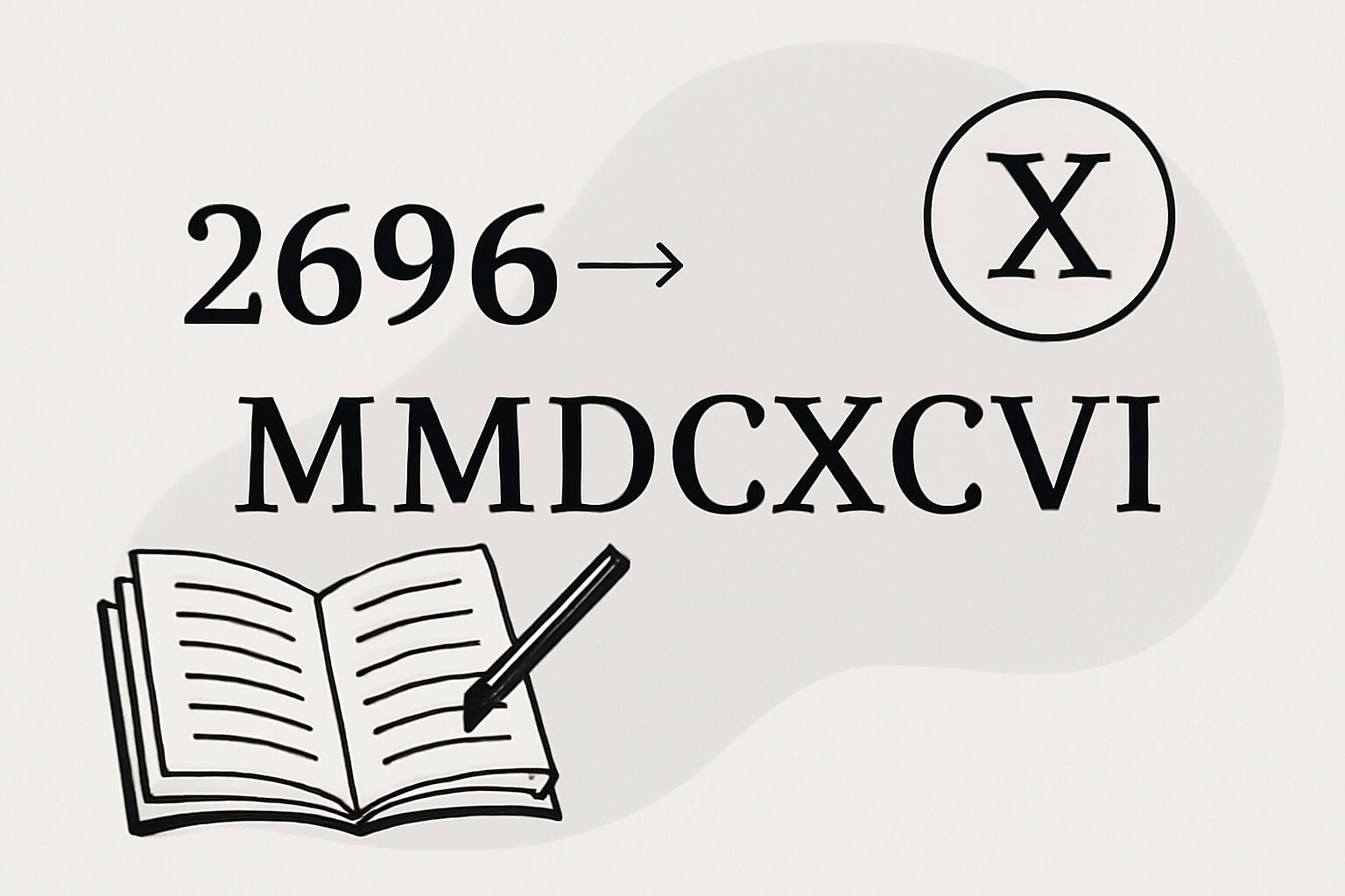Roman Numerals: 2696