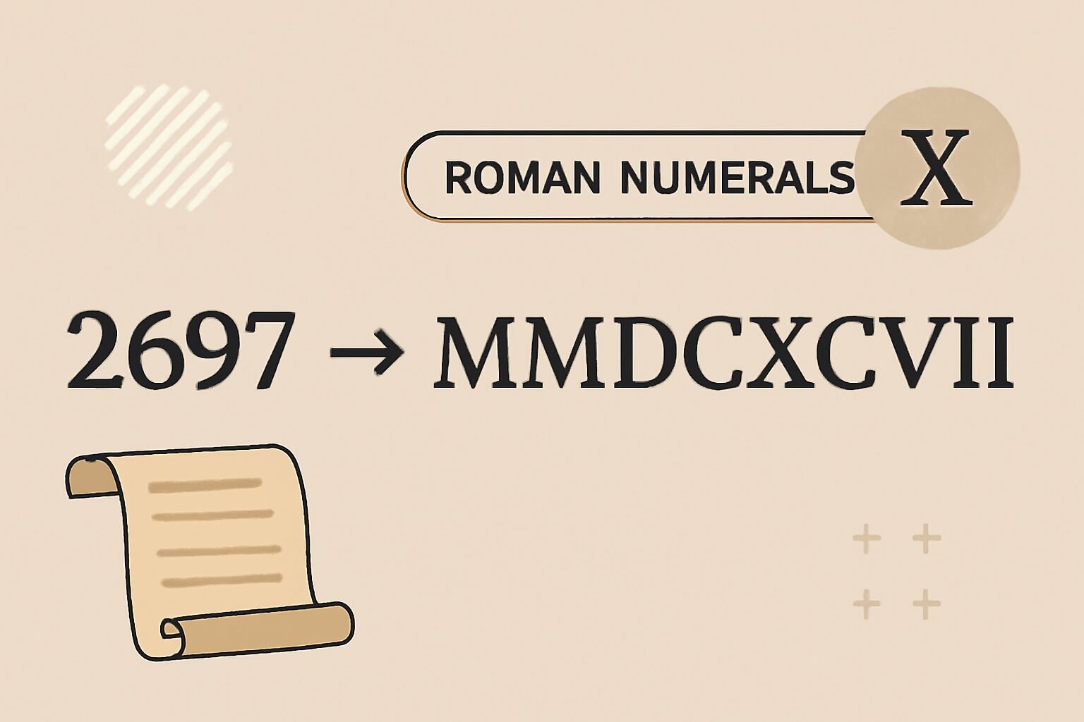 Roman Numerals: 2697