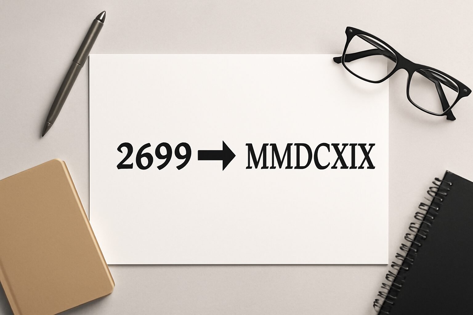 Roman Numerals: 2699