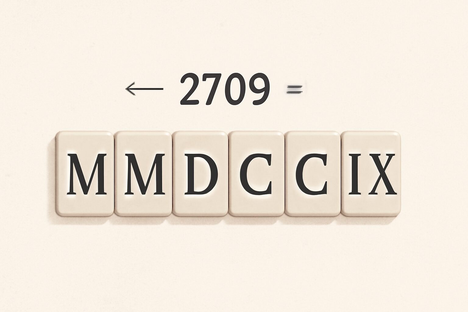 Roman Numerals: 2709
