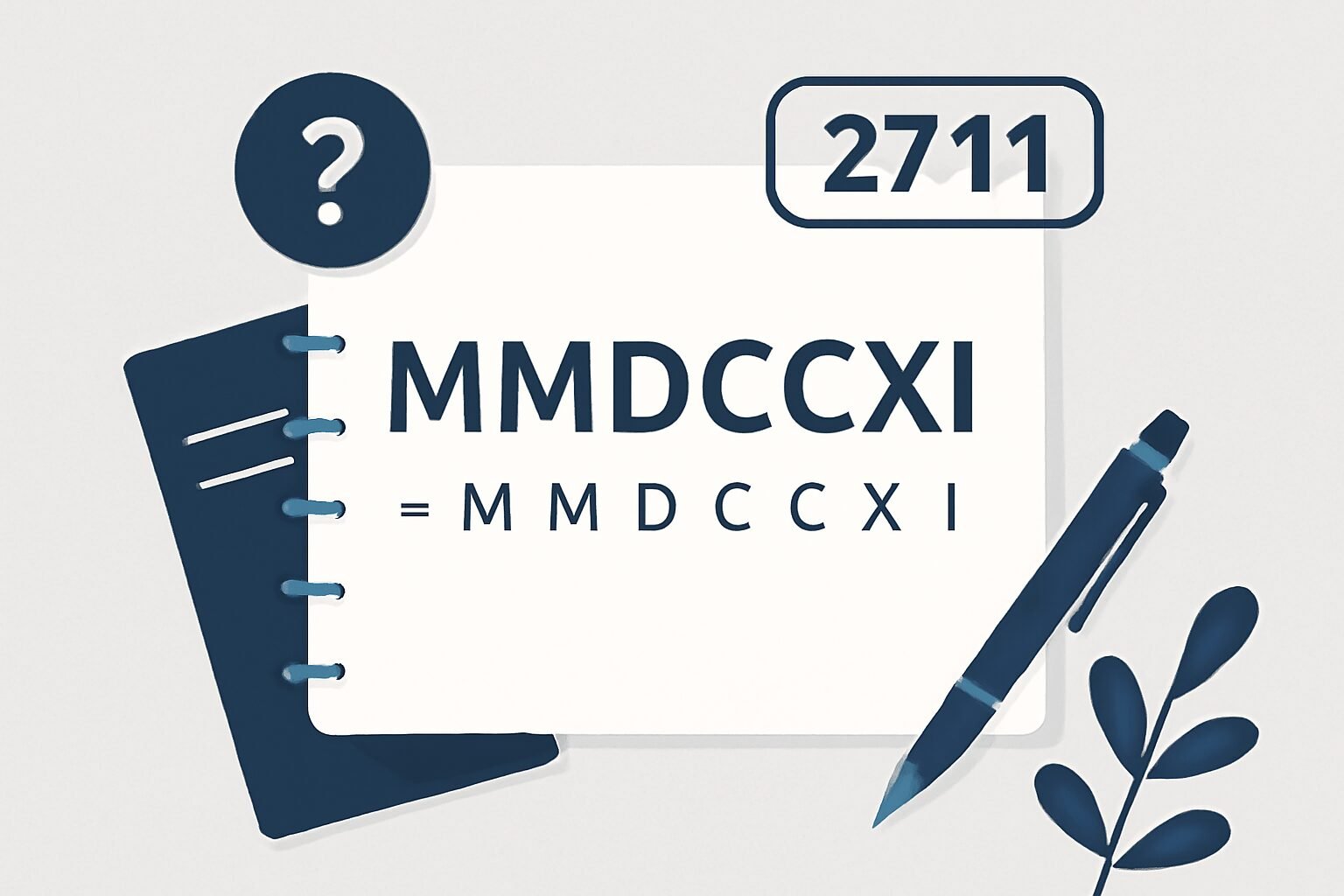 Roman Numerals: 2711