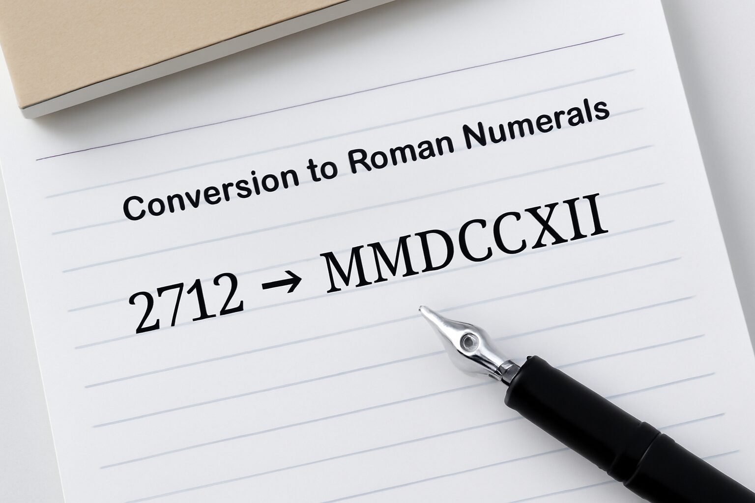 Roman Numerals: 2712