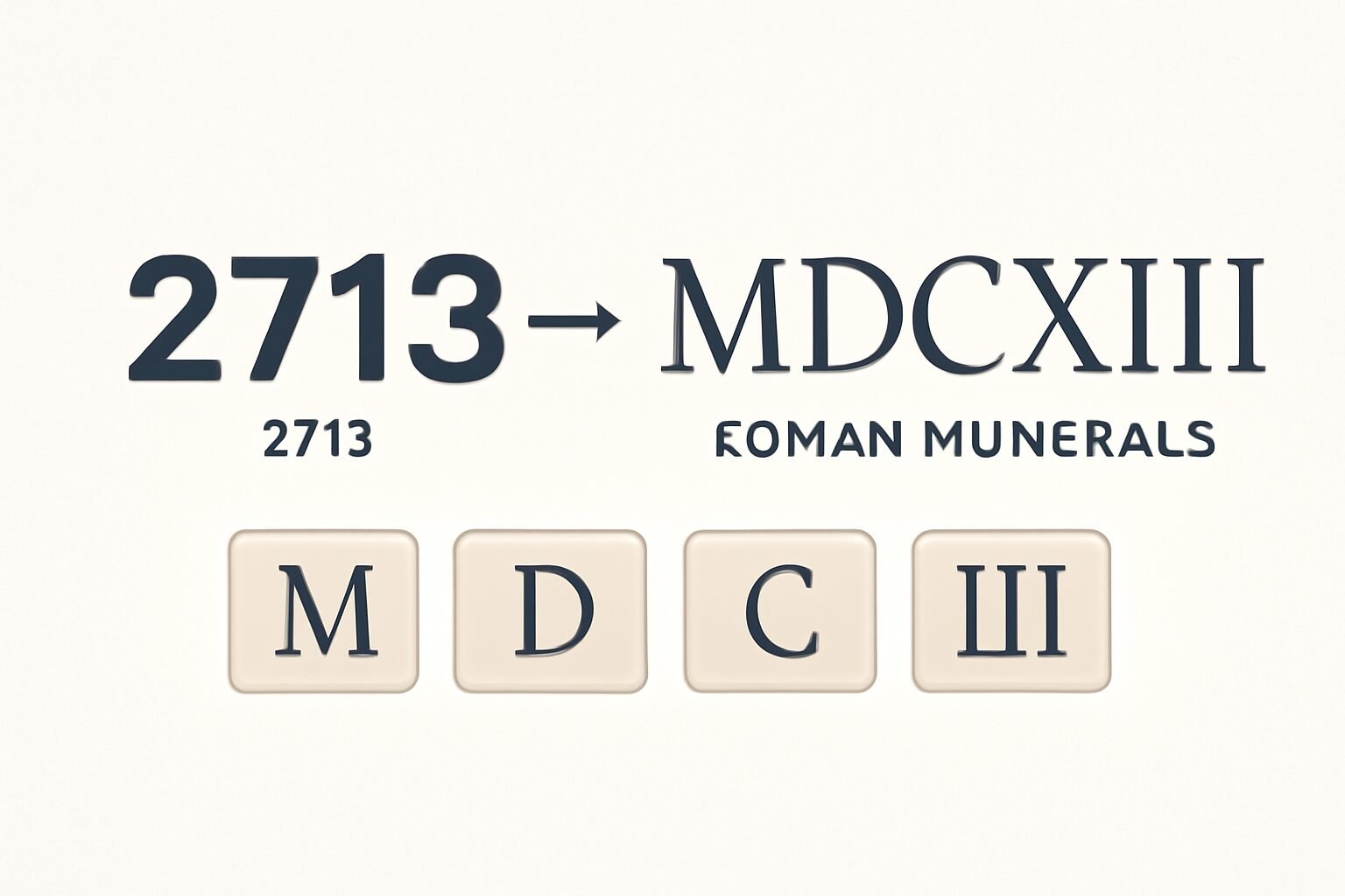 Roman Numerals: 2713
