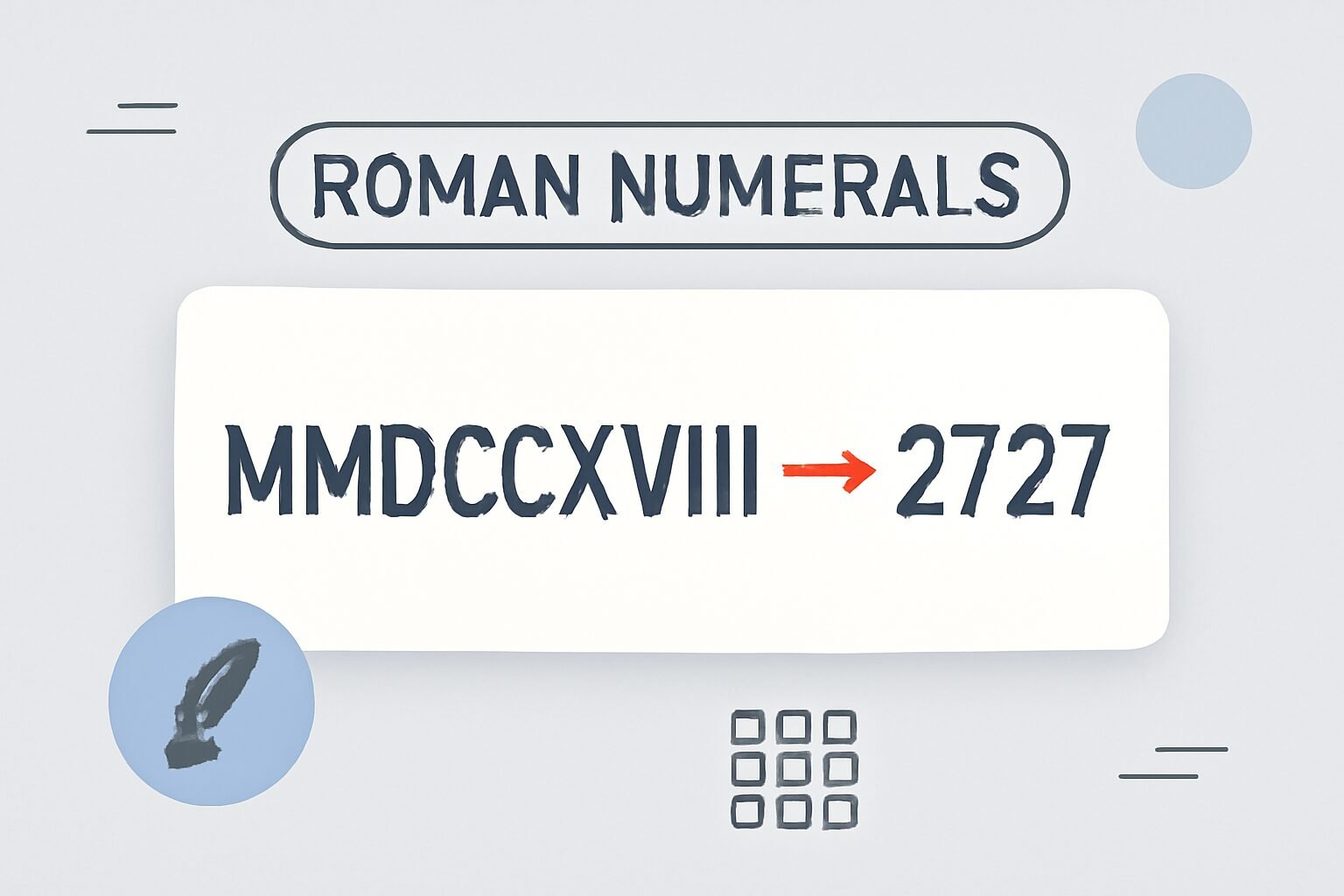 Roman Numerals: 2727