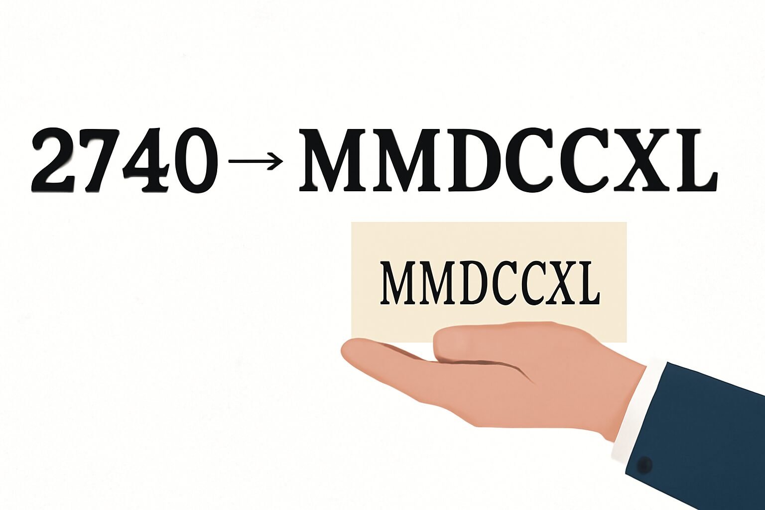 Roman Numerals: 2740
