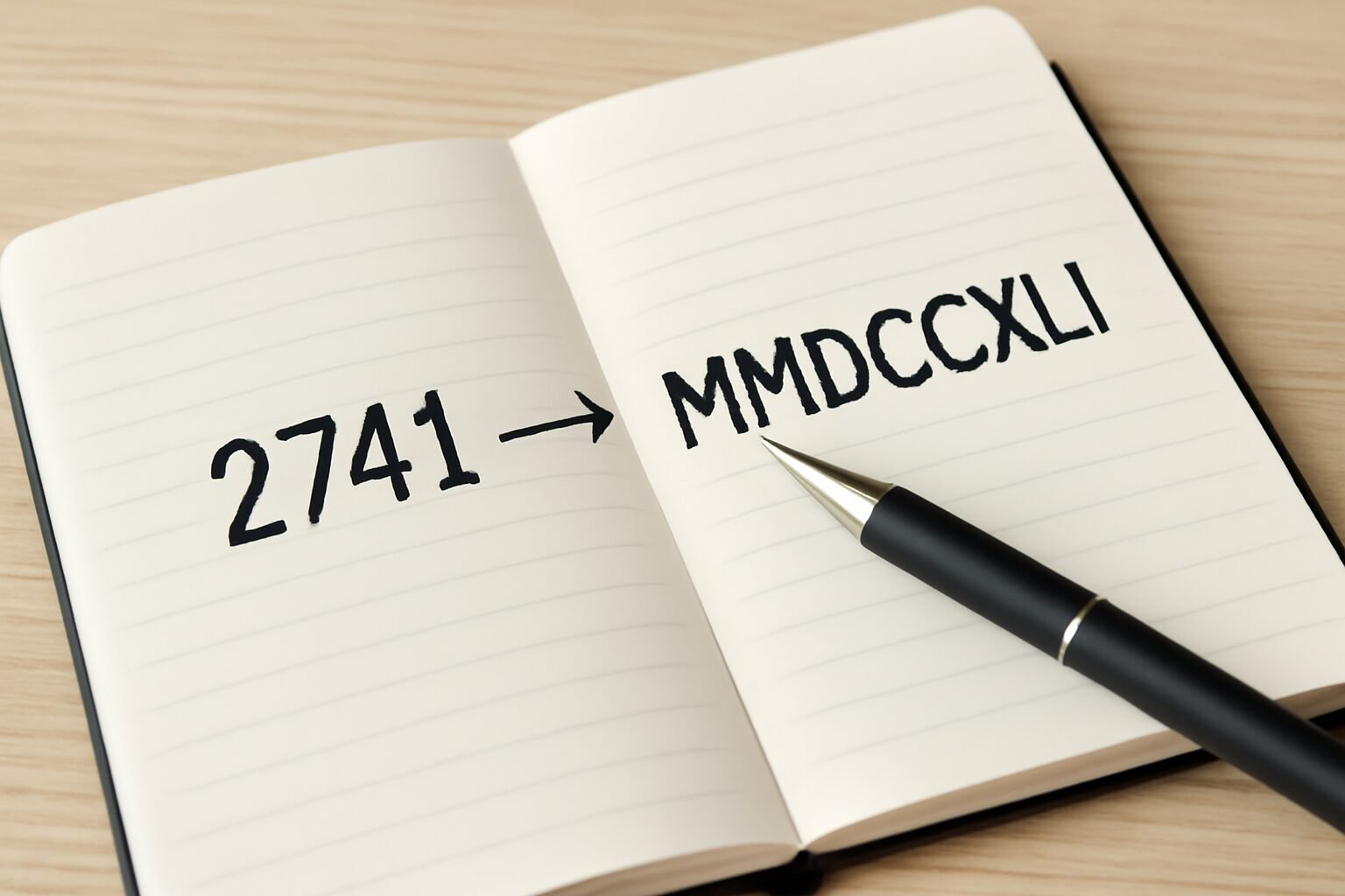 Roman Numerals: 2741