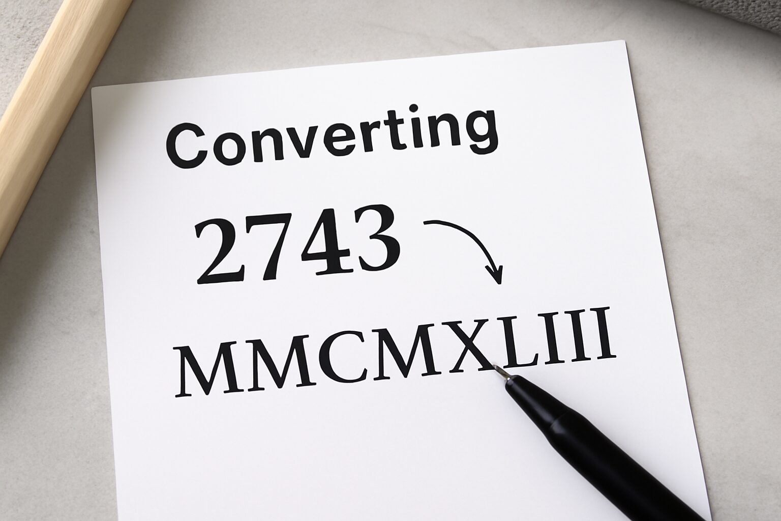 Roman Numerals: 2743