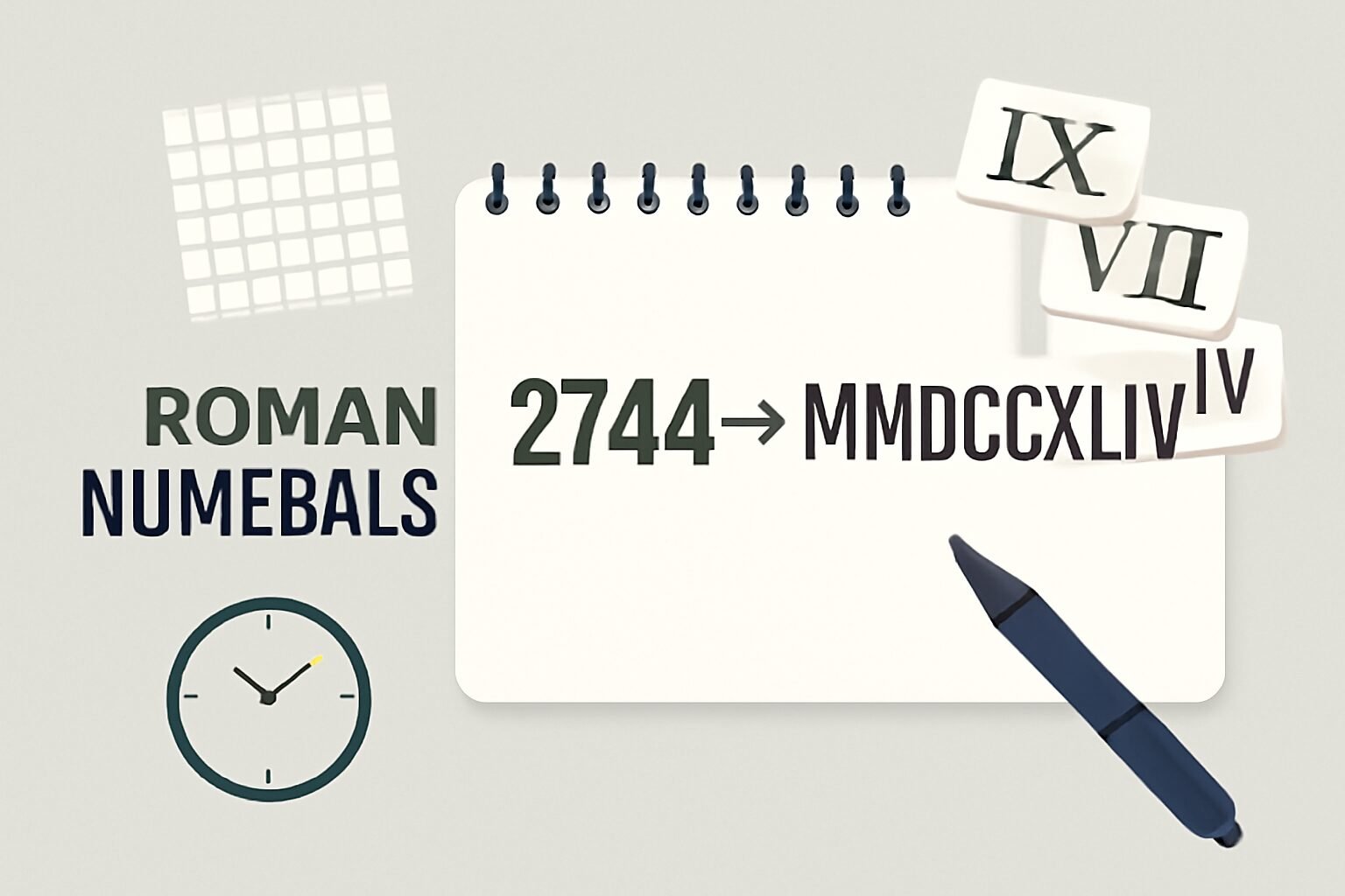 Roman Numerals: 2744