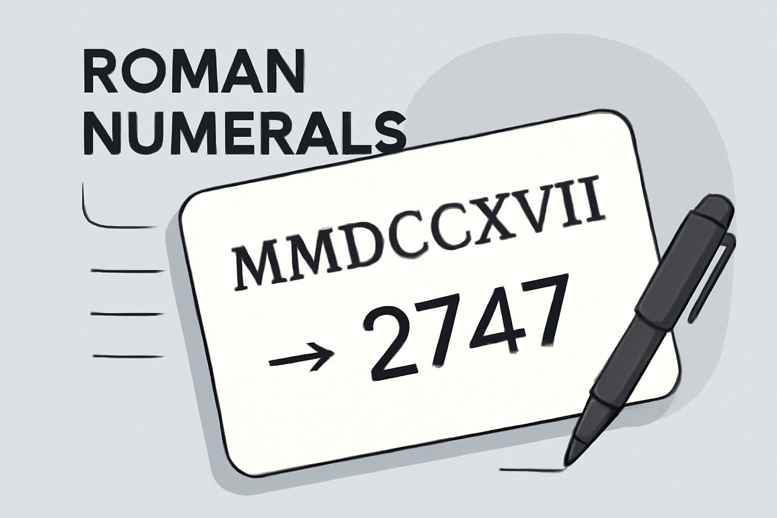 Roman Numerals: 2747