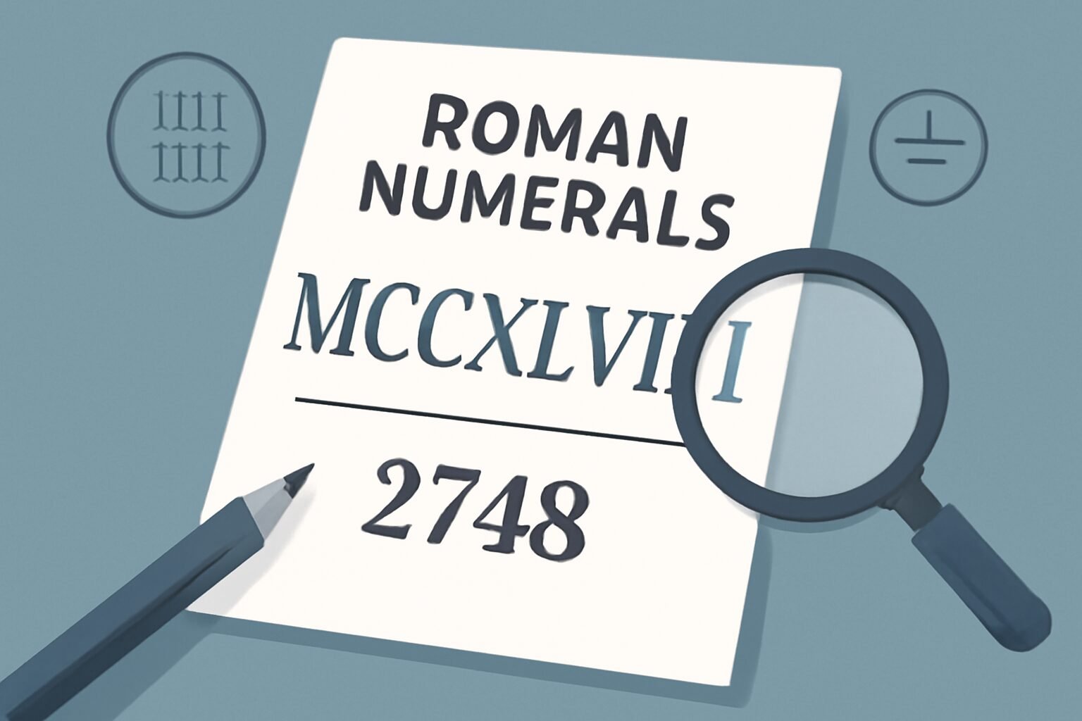 Roman Numerals: 2748