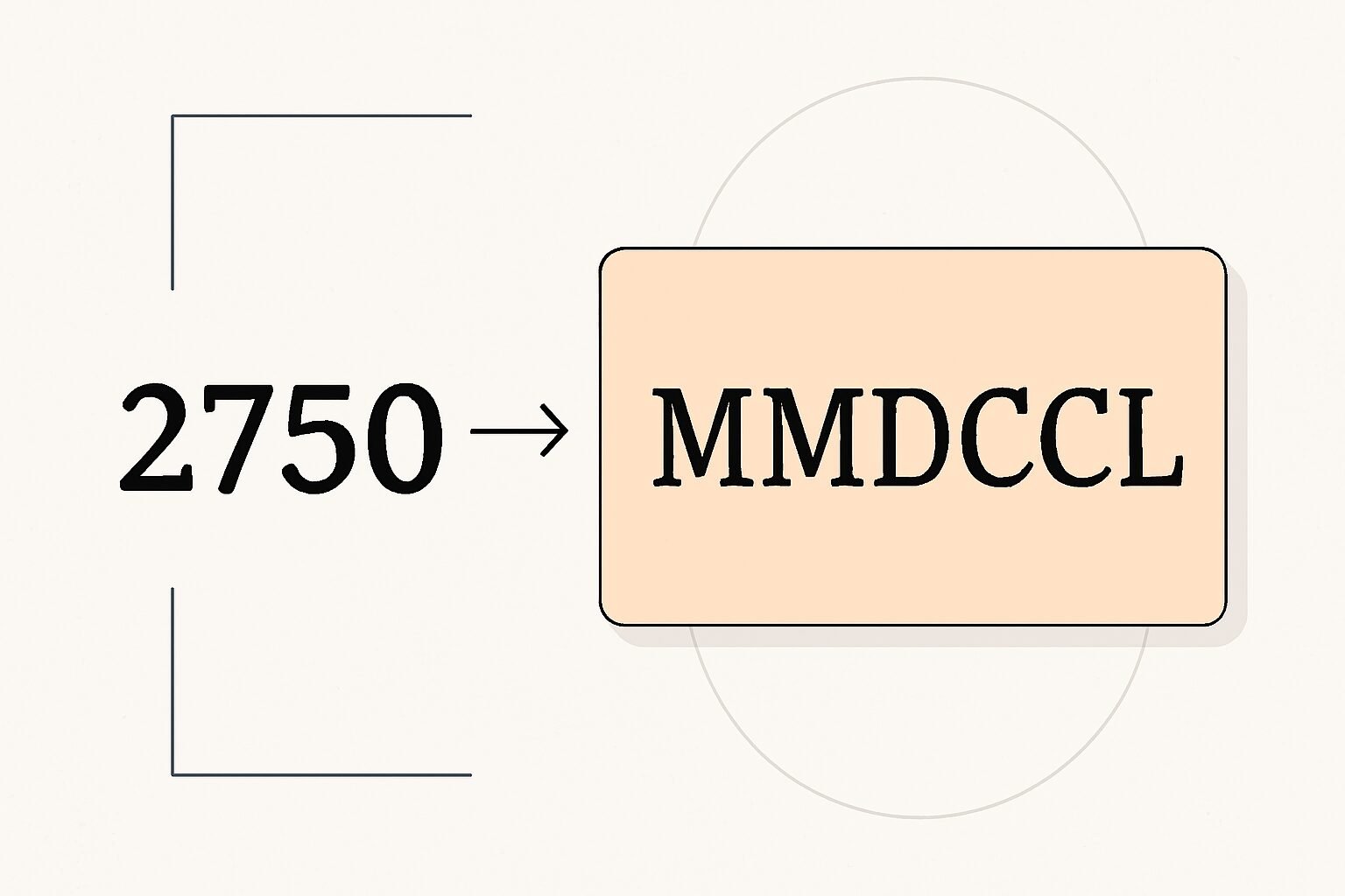 Roman Numerals: 2750