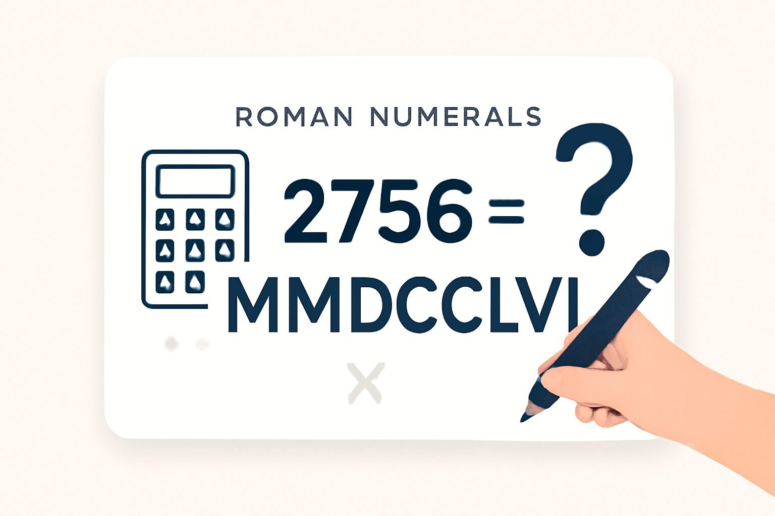 Roman Numerals: 2756
