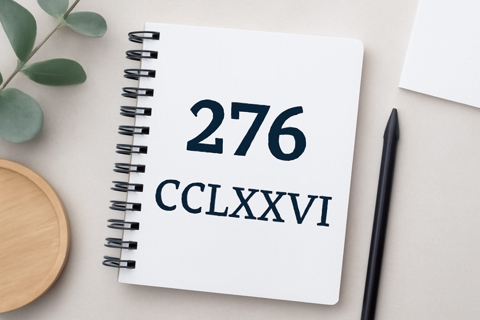 Roman Numerals: 276