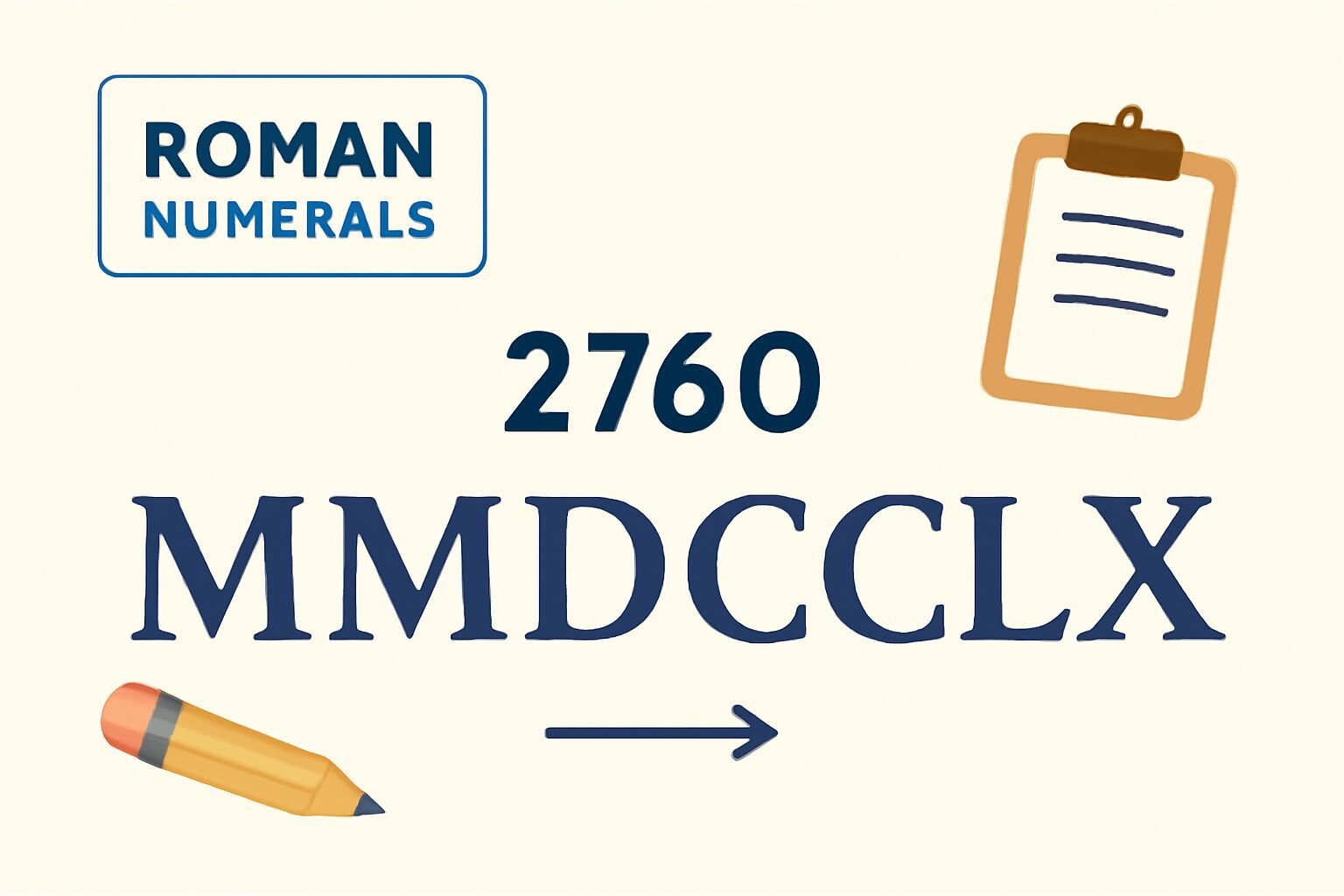 Roman Numerals: 2760