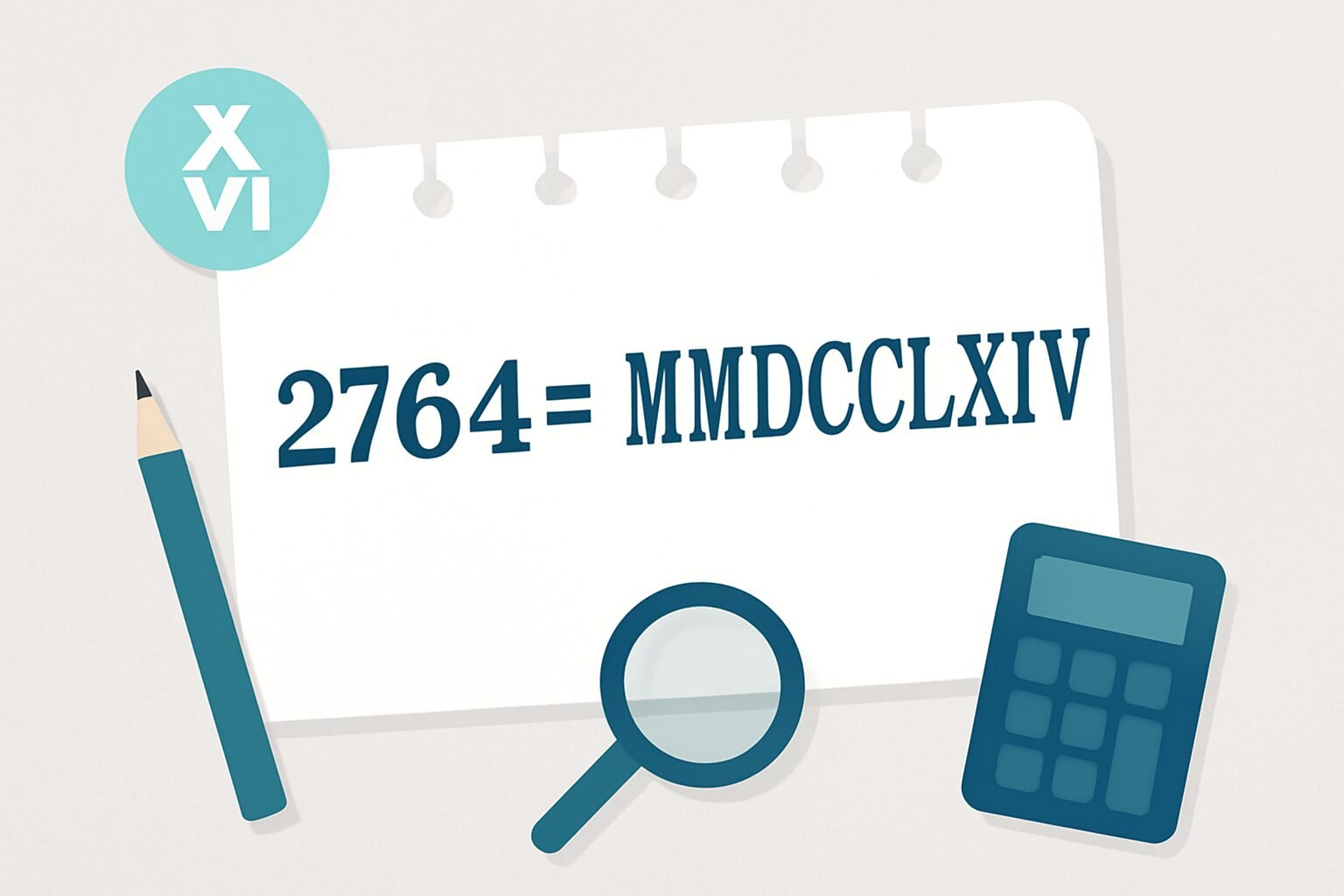 Roman Numerals: 2764