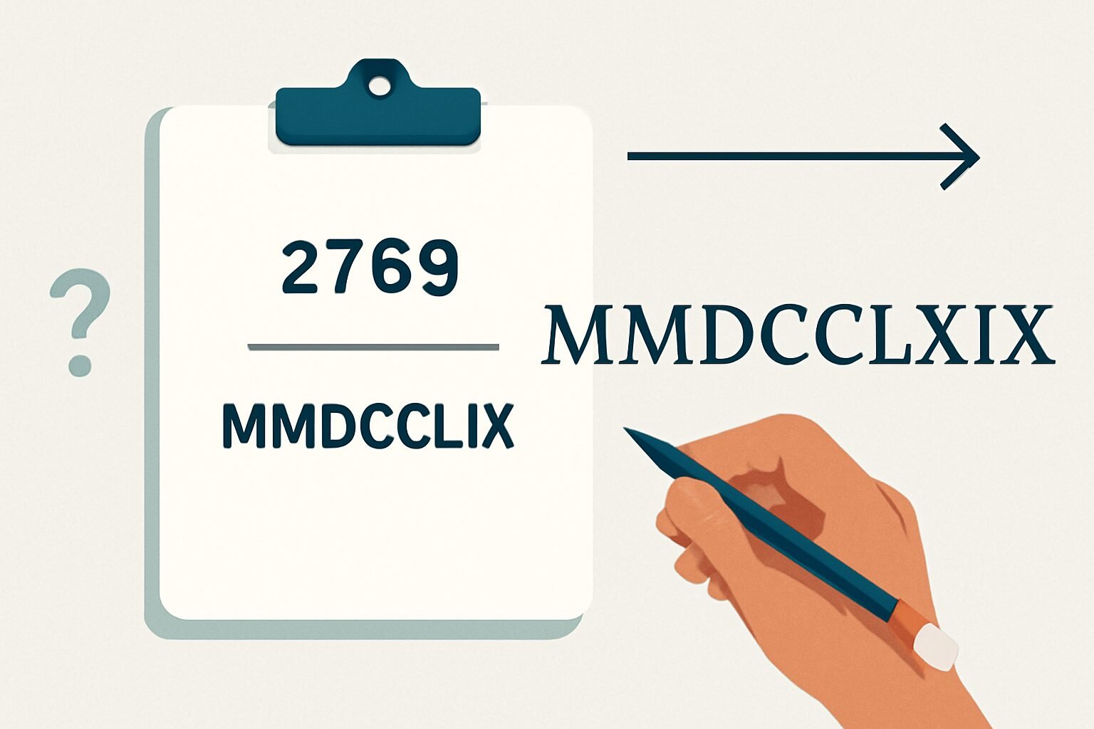 Roman Numerals: 2769
