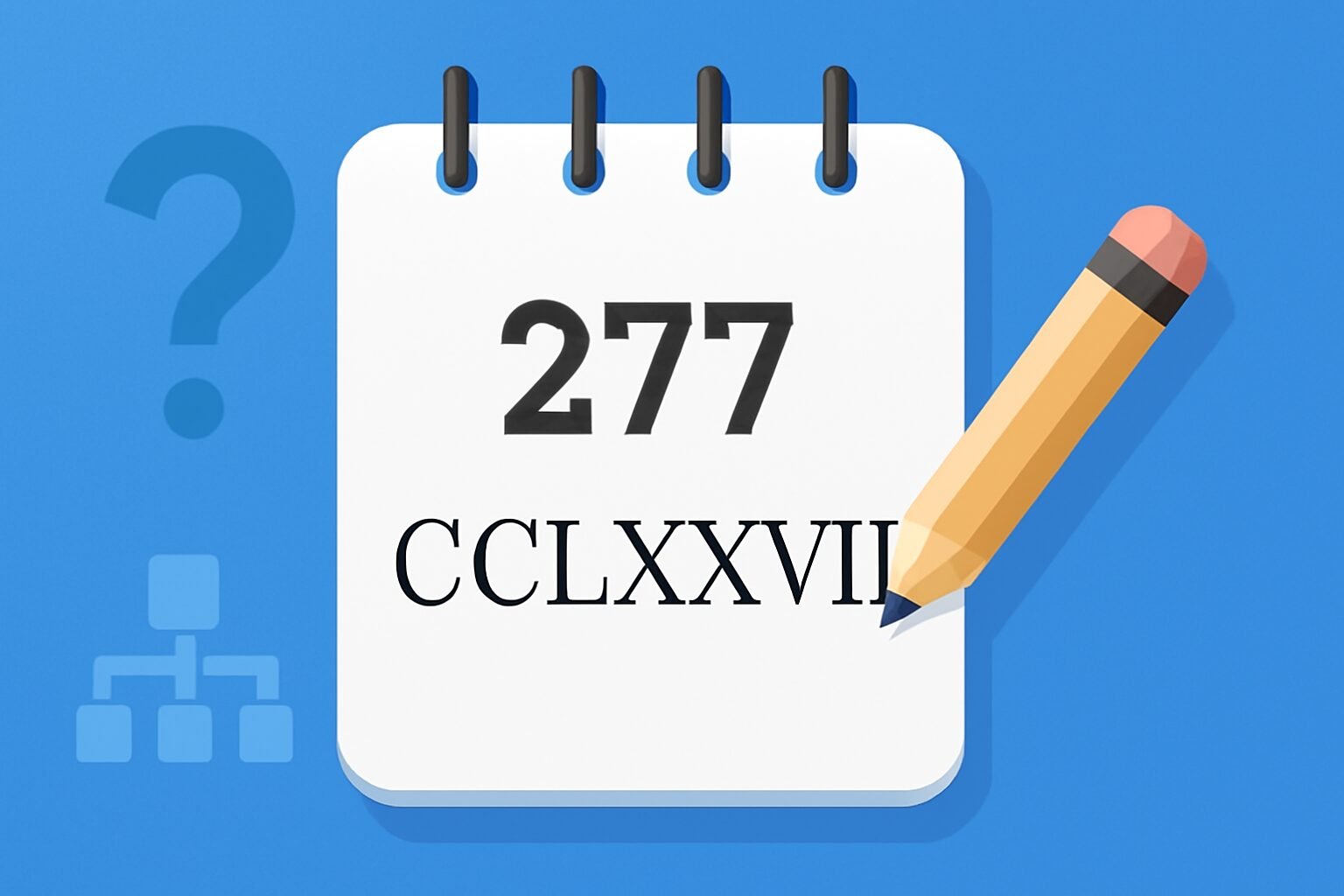Roman Numerals: 277
