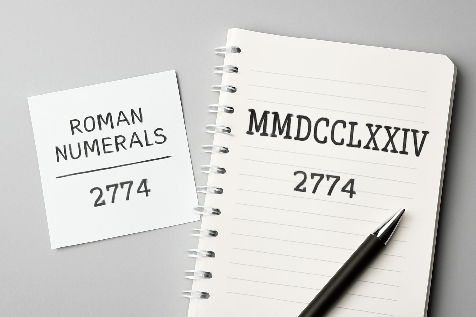 Roman Numerals: 2774