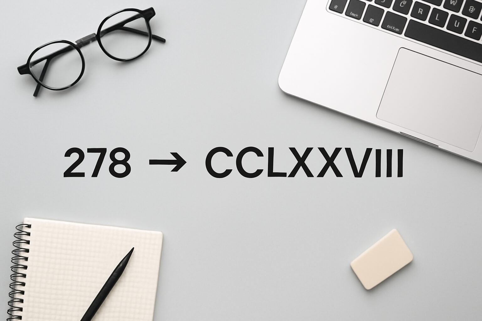 Roman Numerals: 278