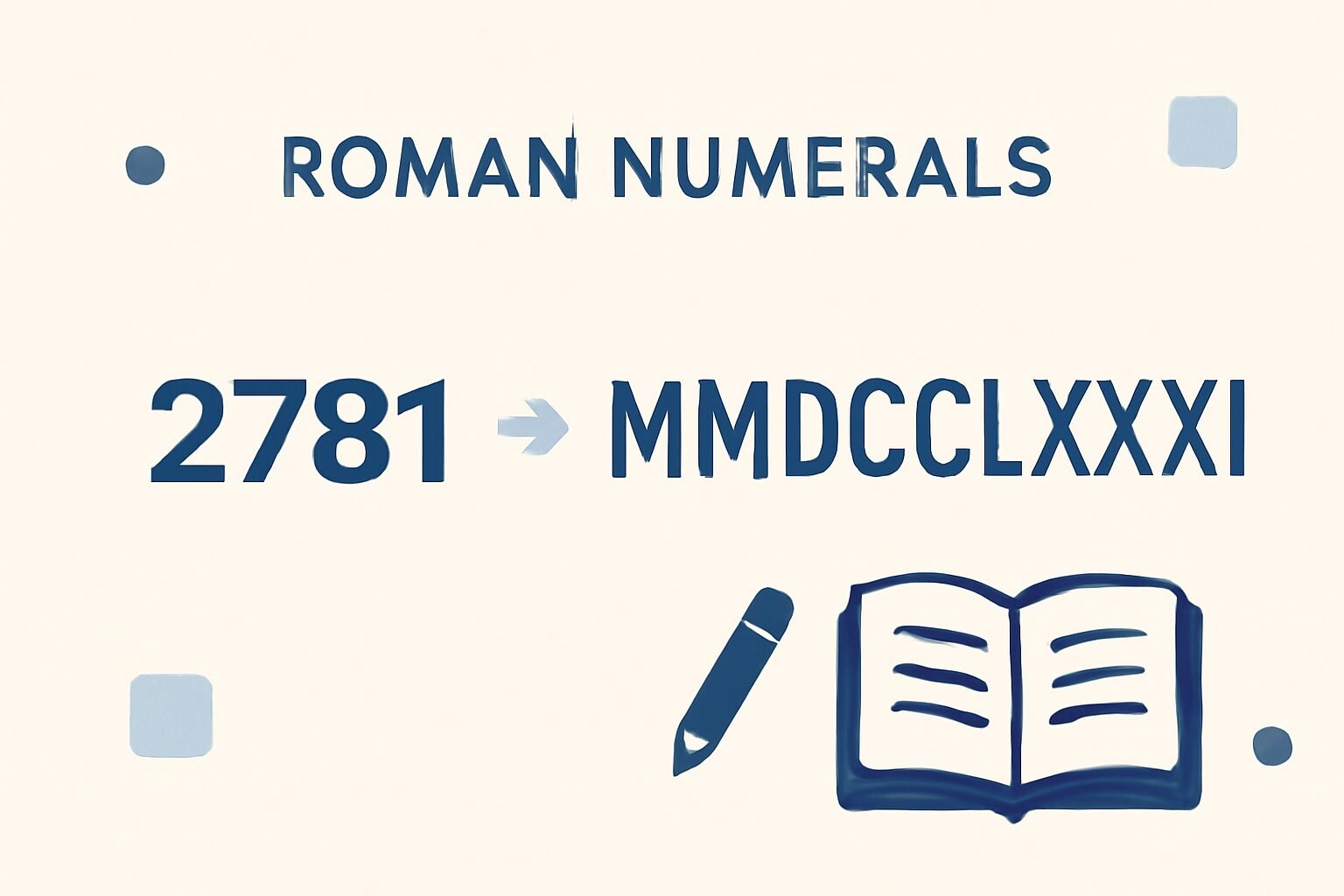 Roman Numerals: 2781