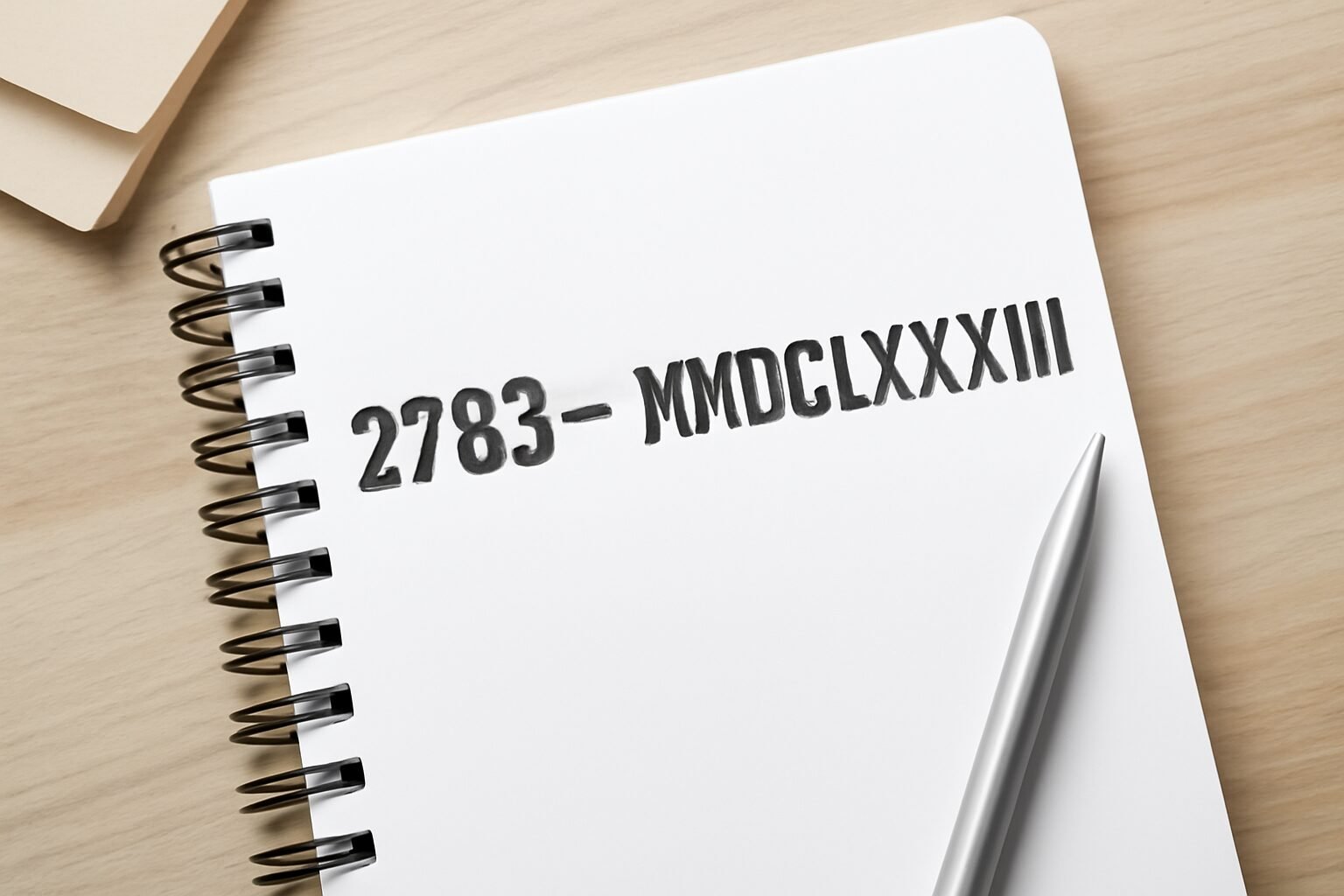 Roman Numerals: 2783