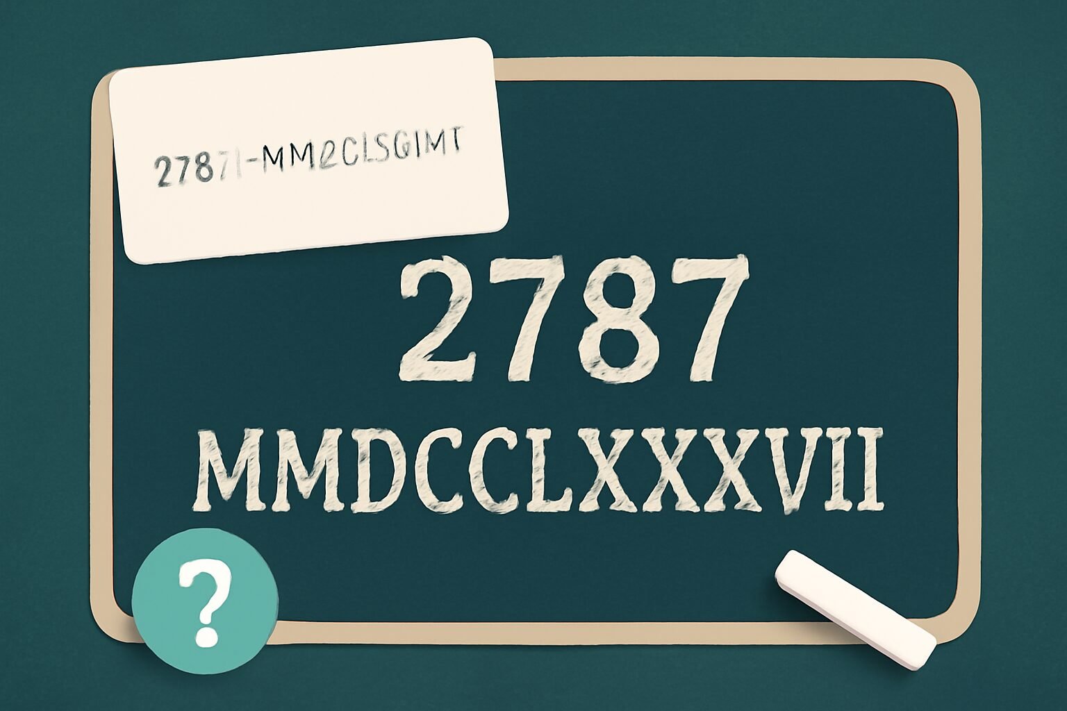 Roman Numerals: 2787