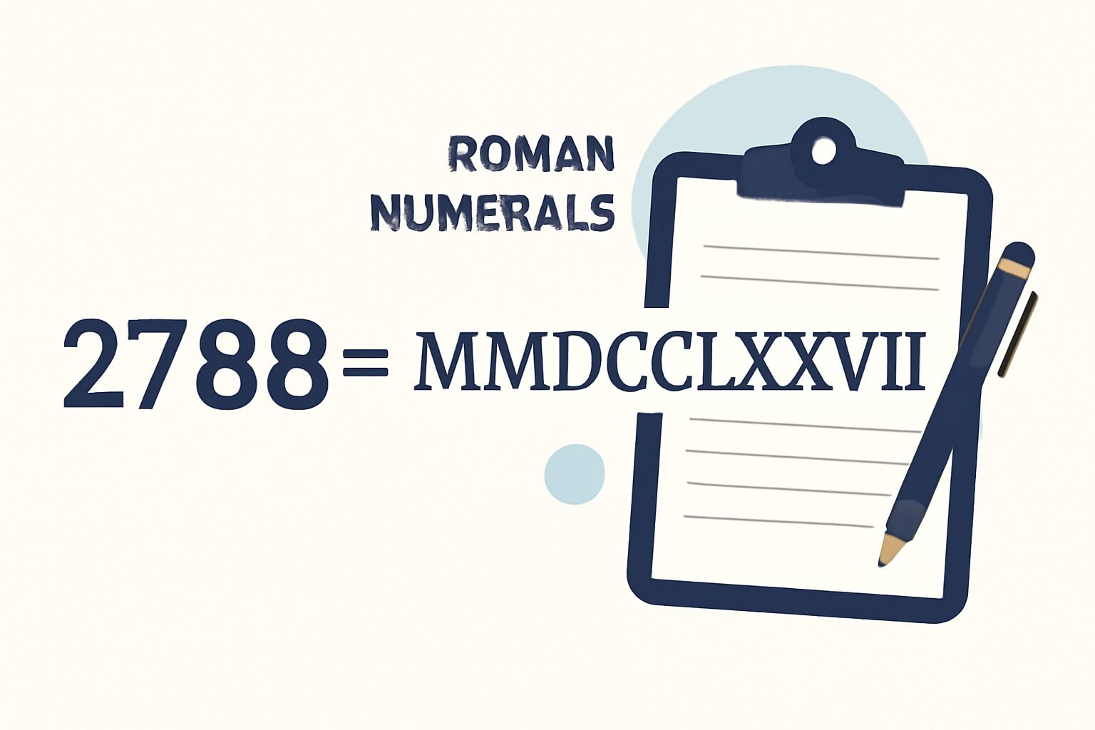 Roman Numerals: 2788