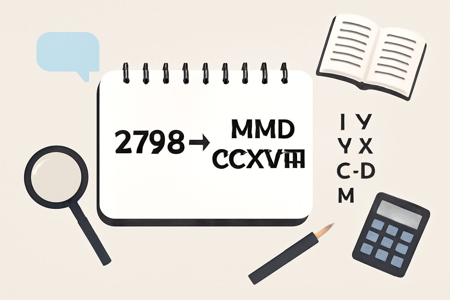 Roman Numerals: 2798
