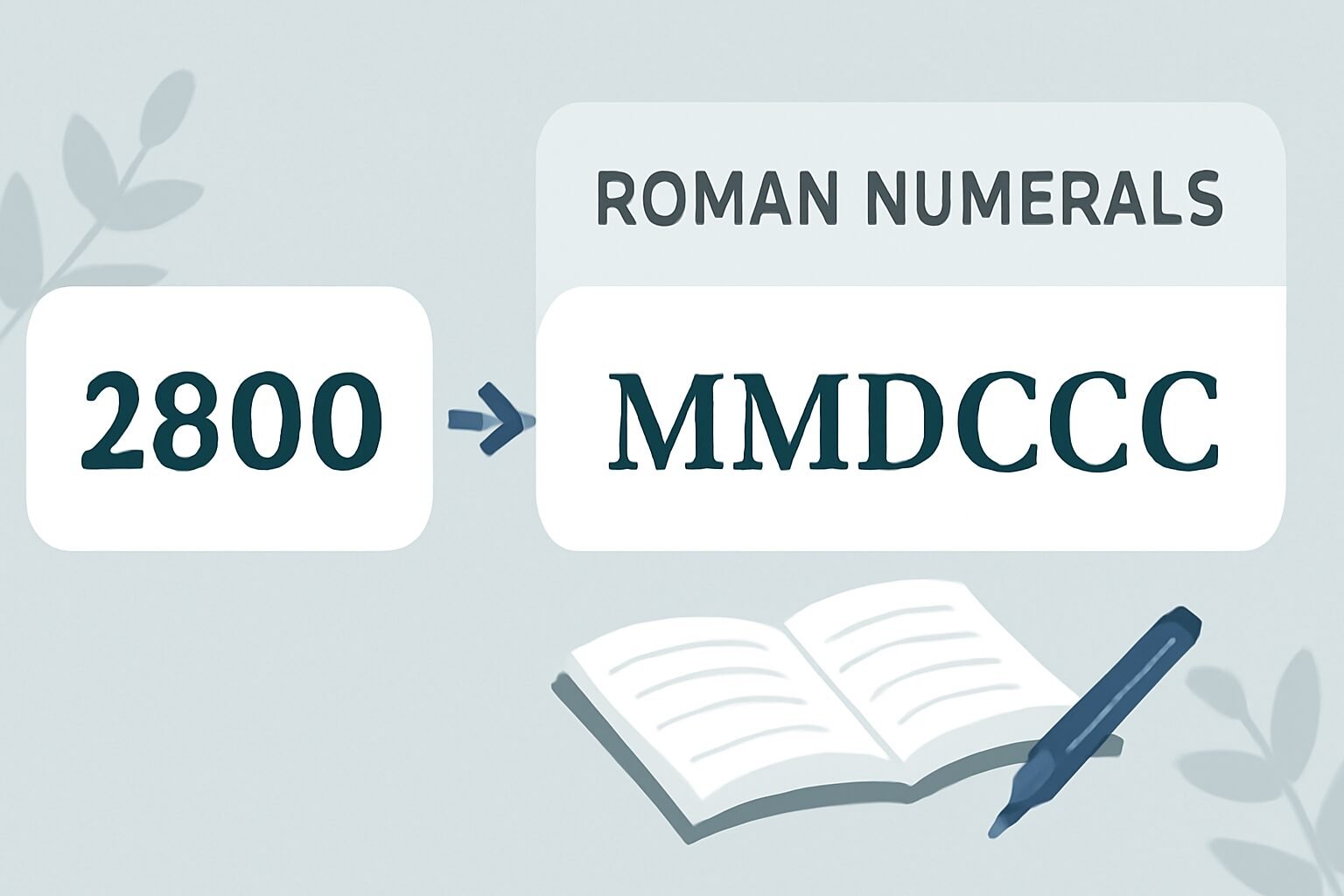 Roman Numerals: 2800
